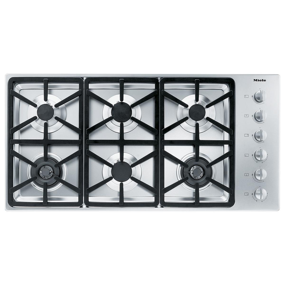 Miele 42" Liquid Propane Gas Cooktop in Stainless Steel Nebraska