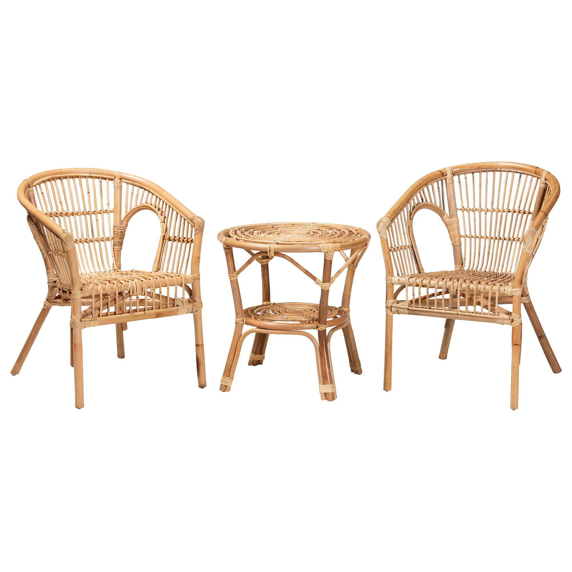 3pc rattan bistro set