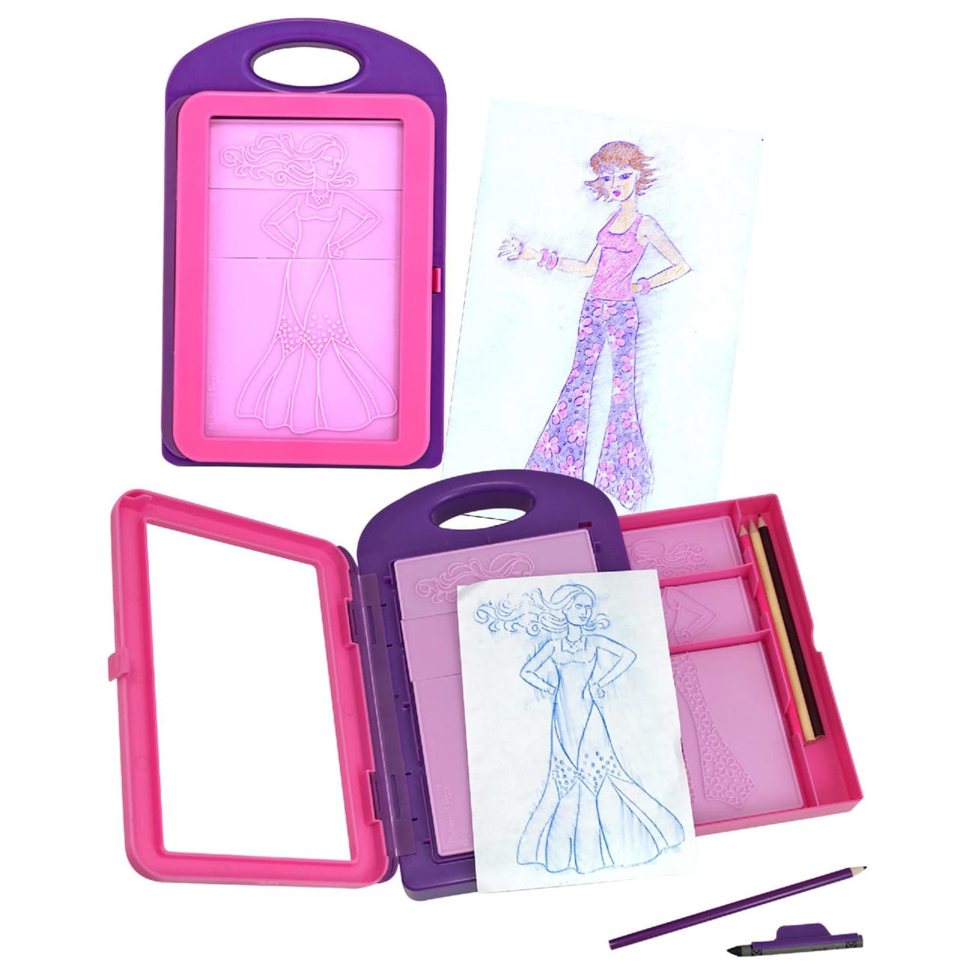 Melissa & Doug Fashion Designer Set, Kit per Stilista di Moda,Lavori  Creativi, 9 Stampi a