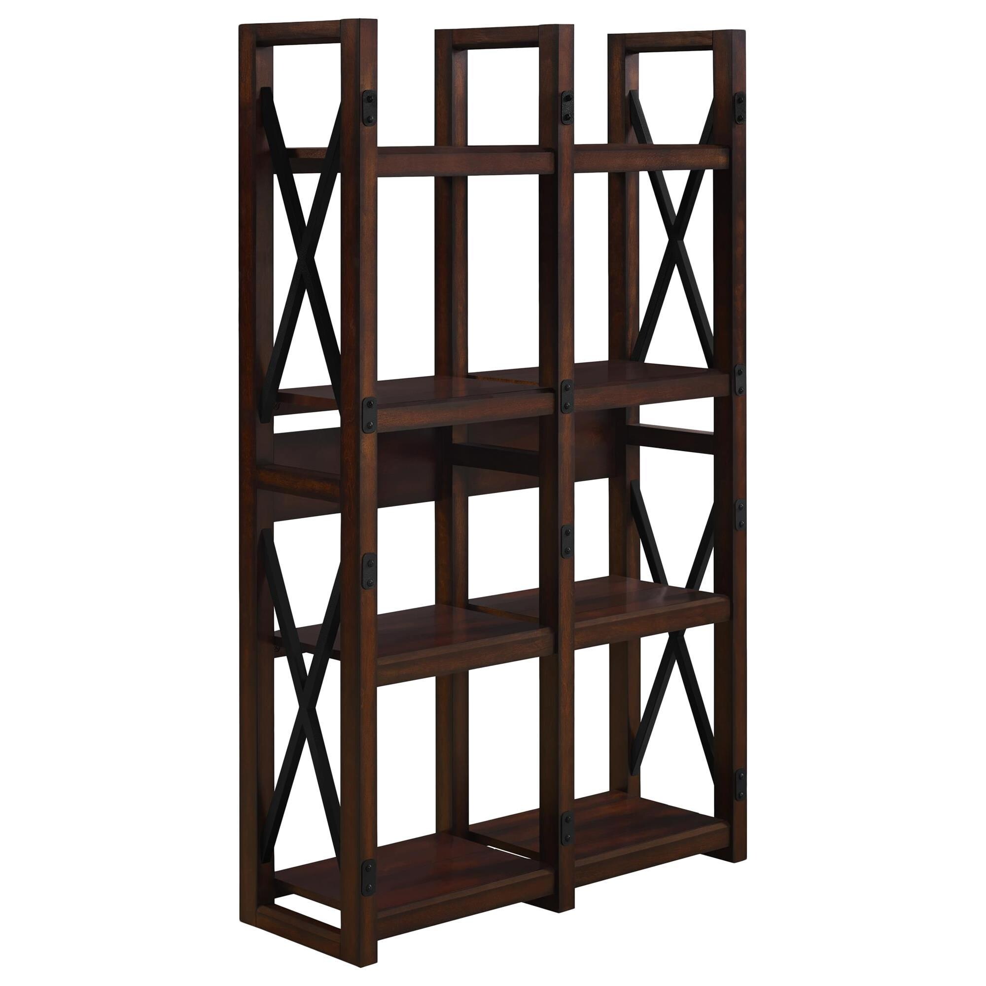 DHP Veneer 8-Shelf Bookcase in Espresso | NFM