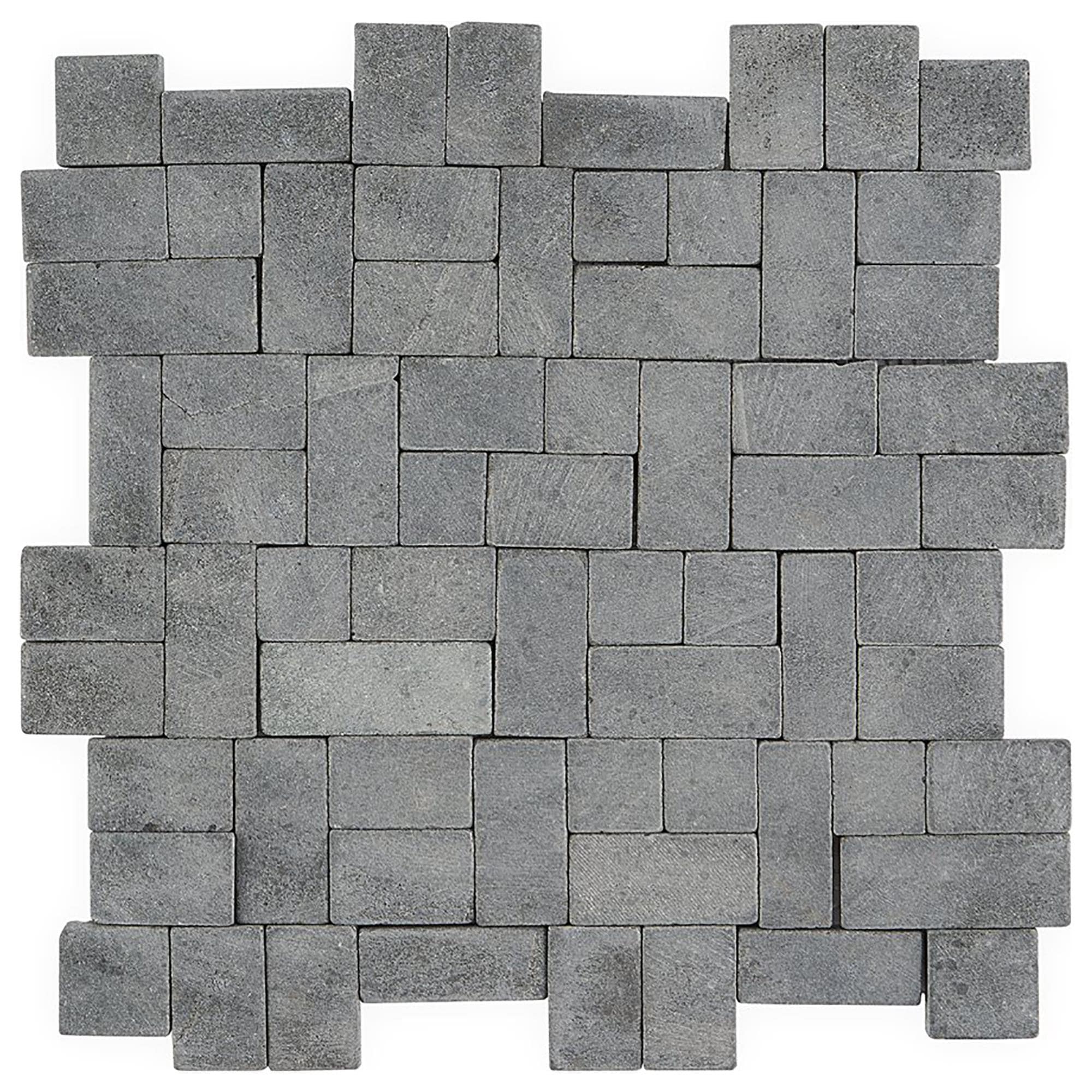 Soho Studio Pebblestone Black Lava 12 X 12 Natural Stone Mosaic Sheet   6210670 1 