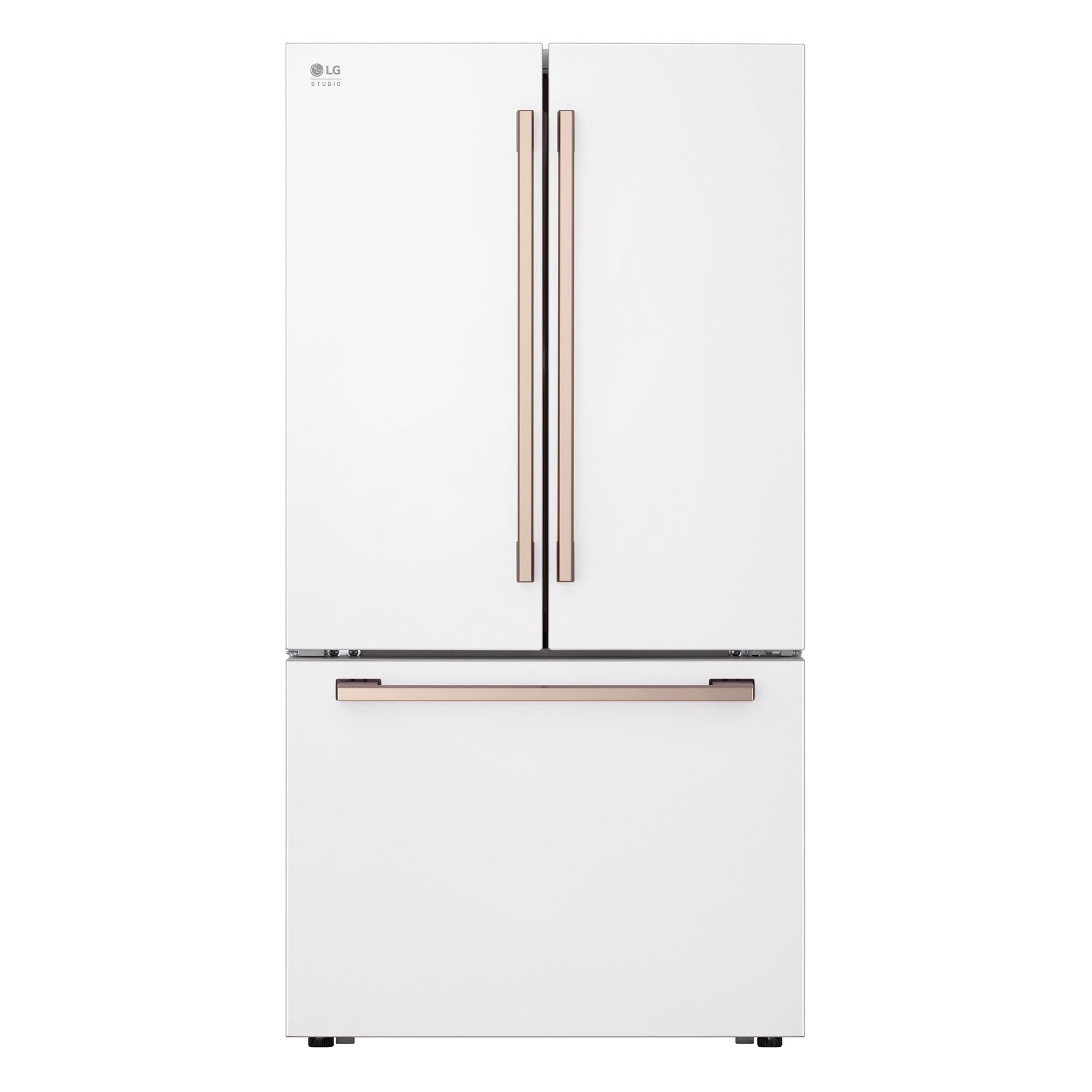 LG STUDIO 27 Cu. Ft. French Door Refrigerator in Essense White | NFM