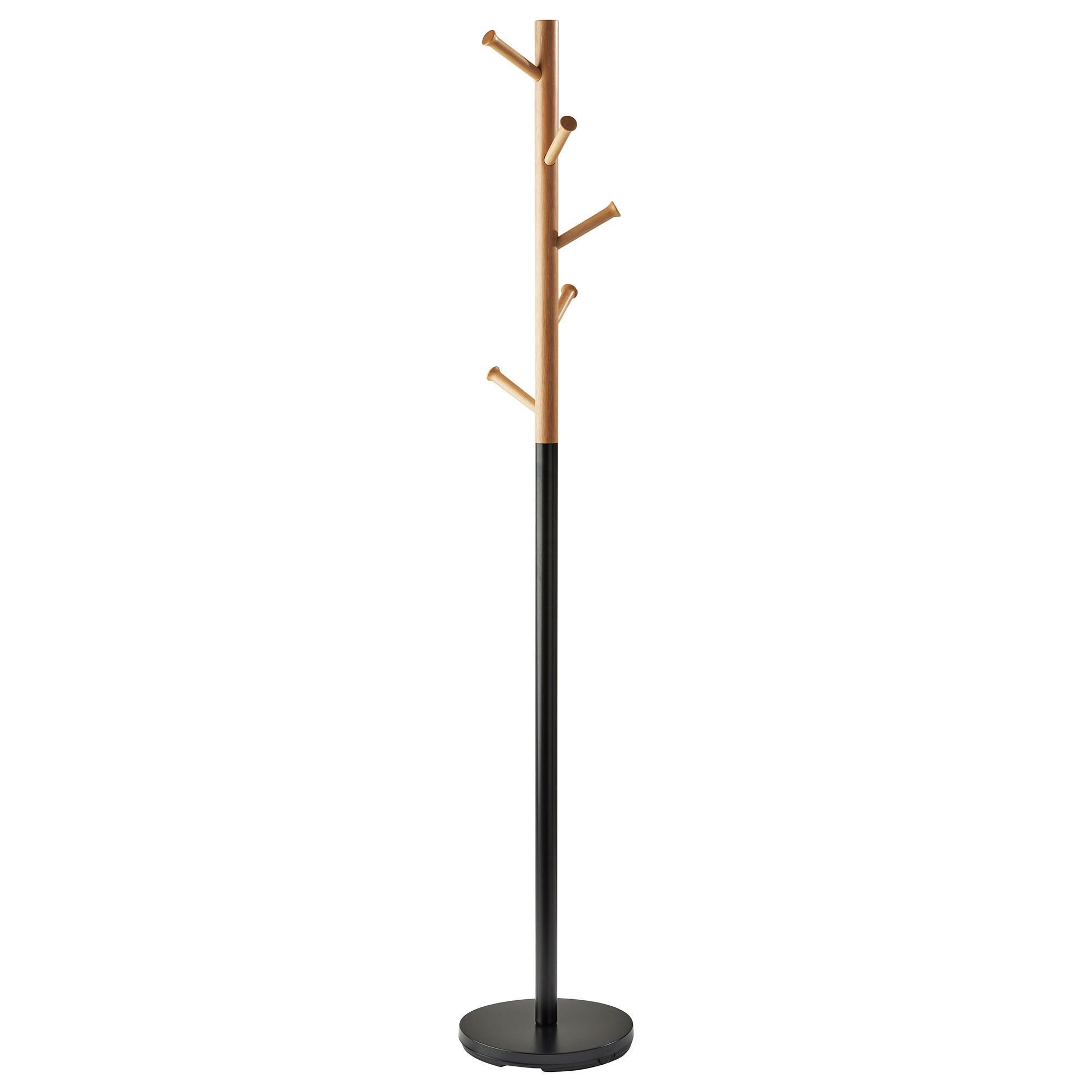 Adesso Arbor Coat Rack in Black and Natural | NFM