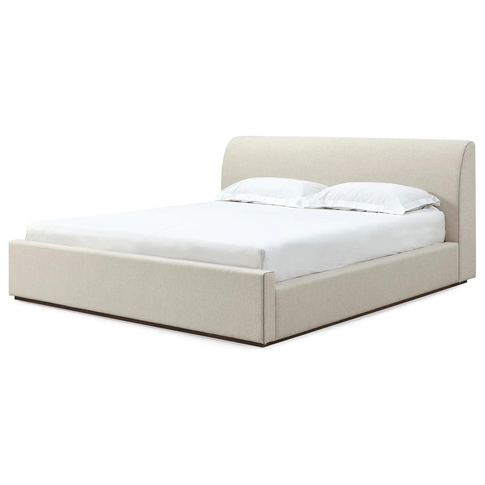 Urban Home Louis Queen Upholstered Platform Bed in Natural Linen | Shop NFM