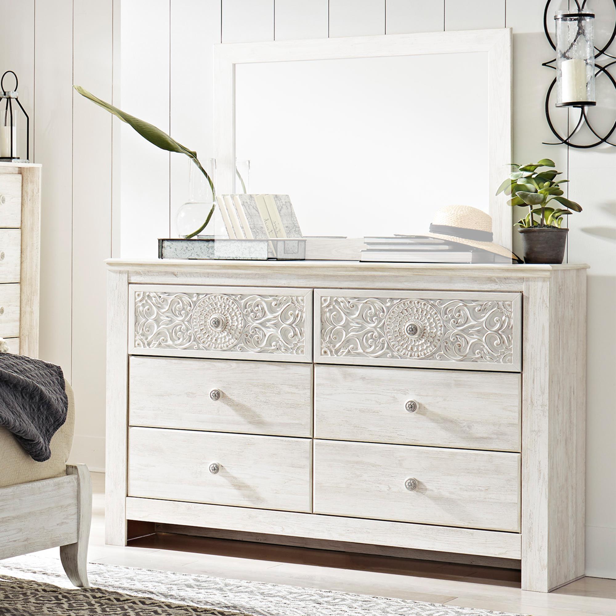 Paxberry White Dresser & Mirror - Kids Dressers and Mirrors