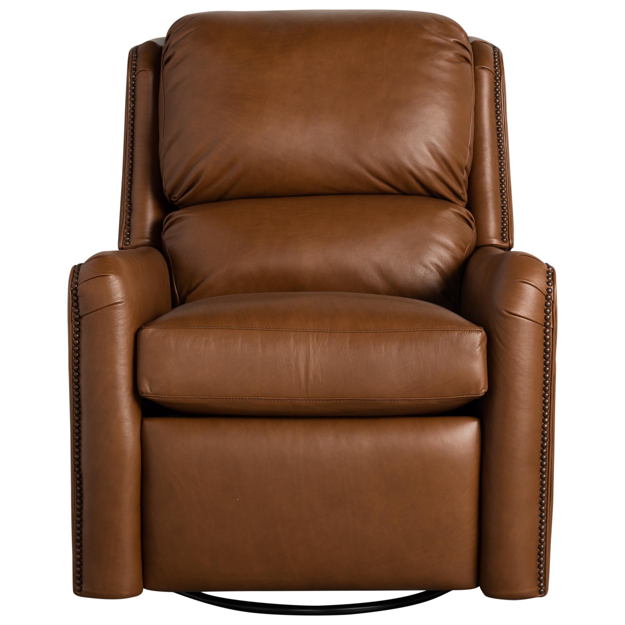 Smith Brothers Swivel Glider Power Recliner In Camel Brown Nebraska Furniture Mart