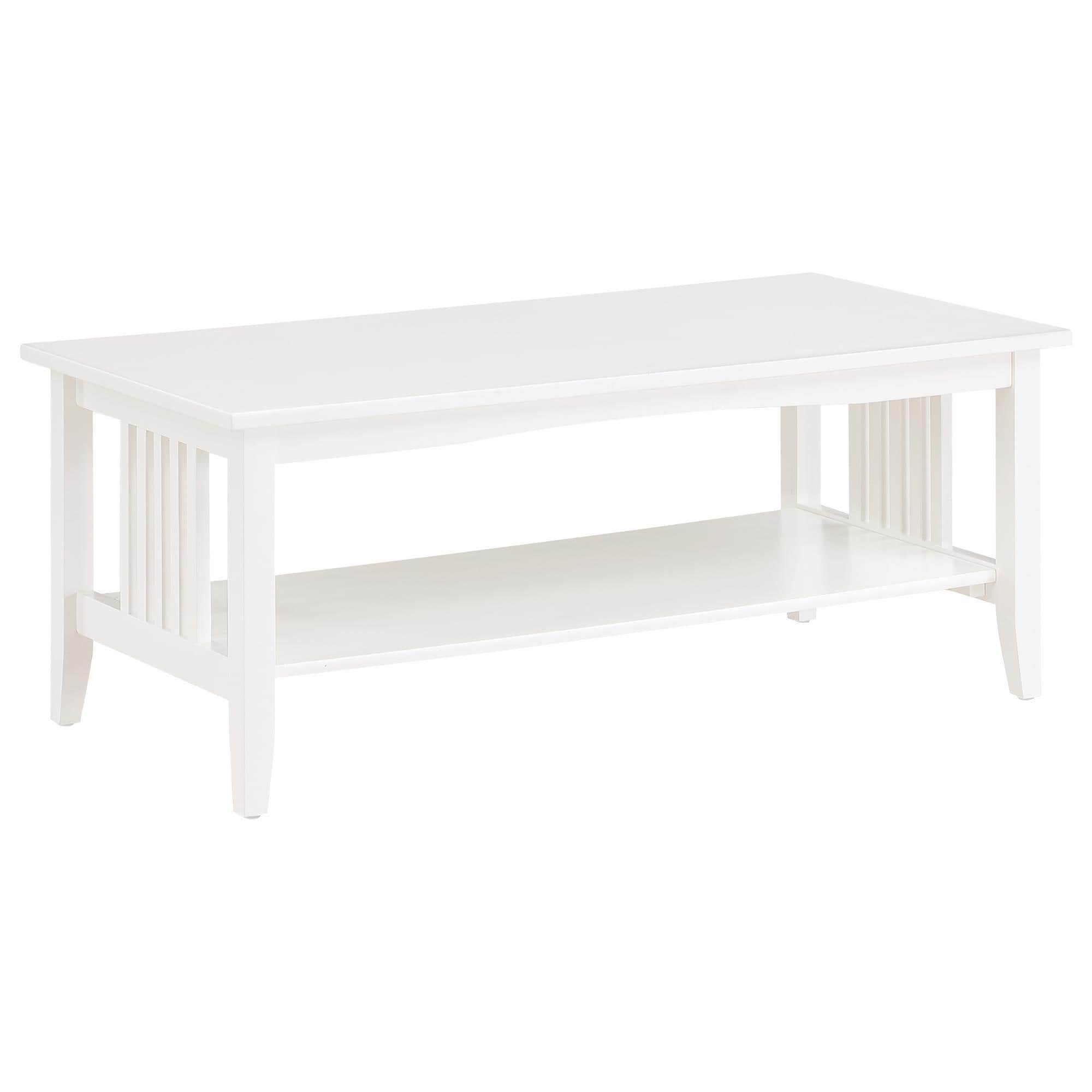 OSP Home Sierra Coffee Table in White | NFM