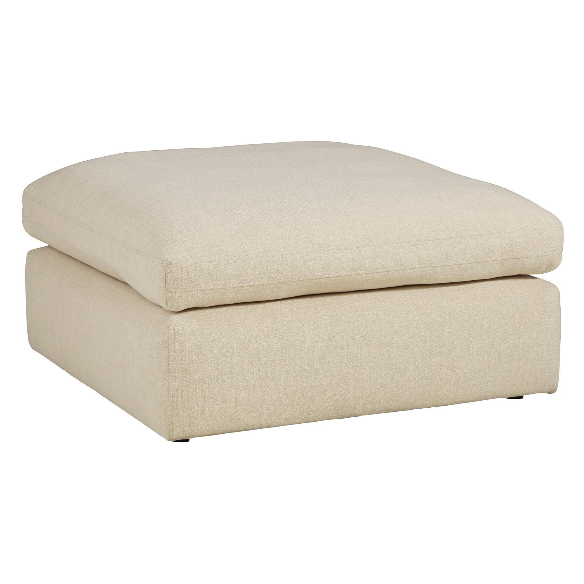 Millennium Elyza Oversized Accent Ottoman in Linen | NFM