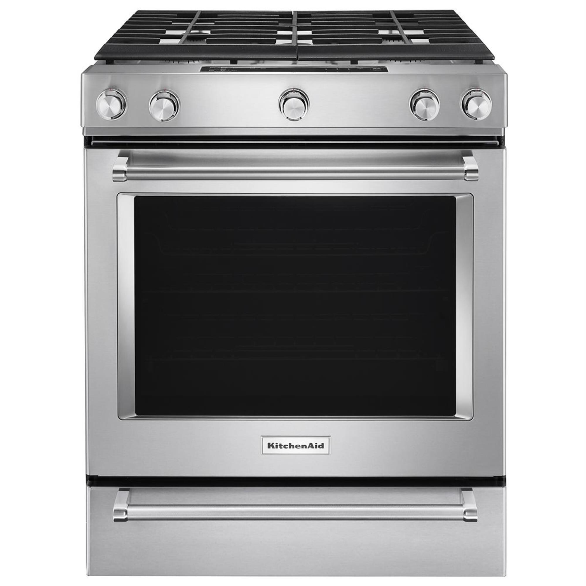 KitchenAid 30 Inch 5 Burner Gas Convection Slide In Range With Baking   42776922 1 