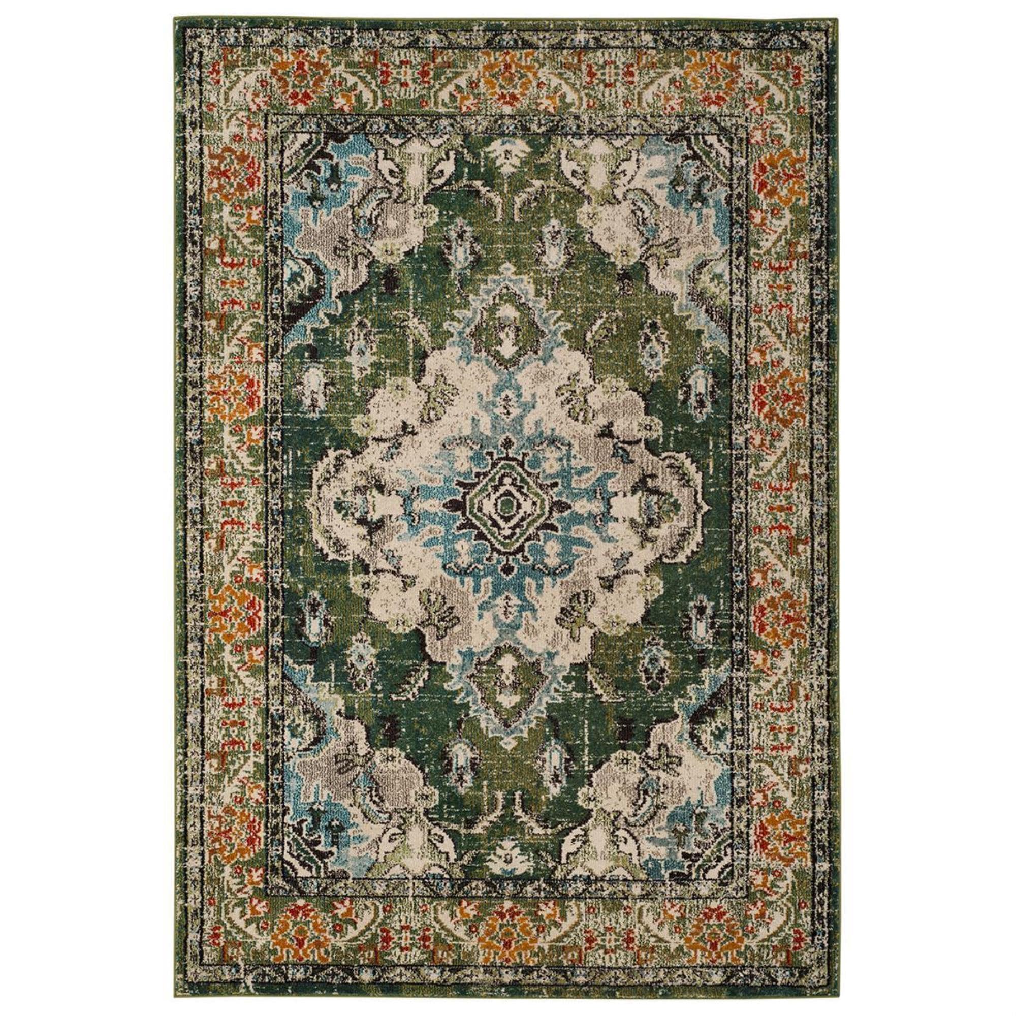 Safavieh Monaco MNC243F-10 10' x 14' Forest Green/Light Blue Area Rug | NFM