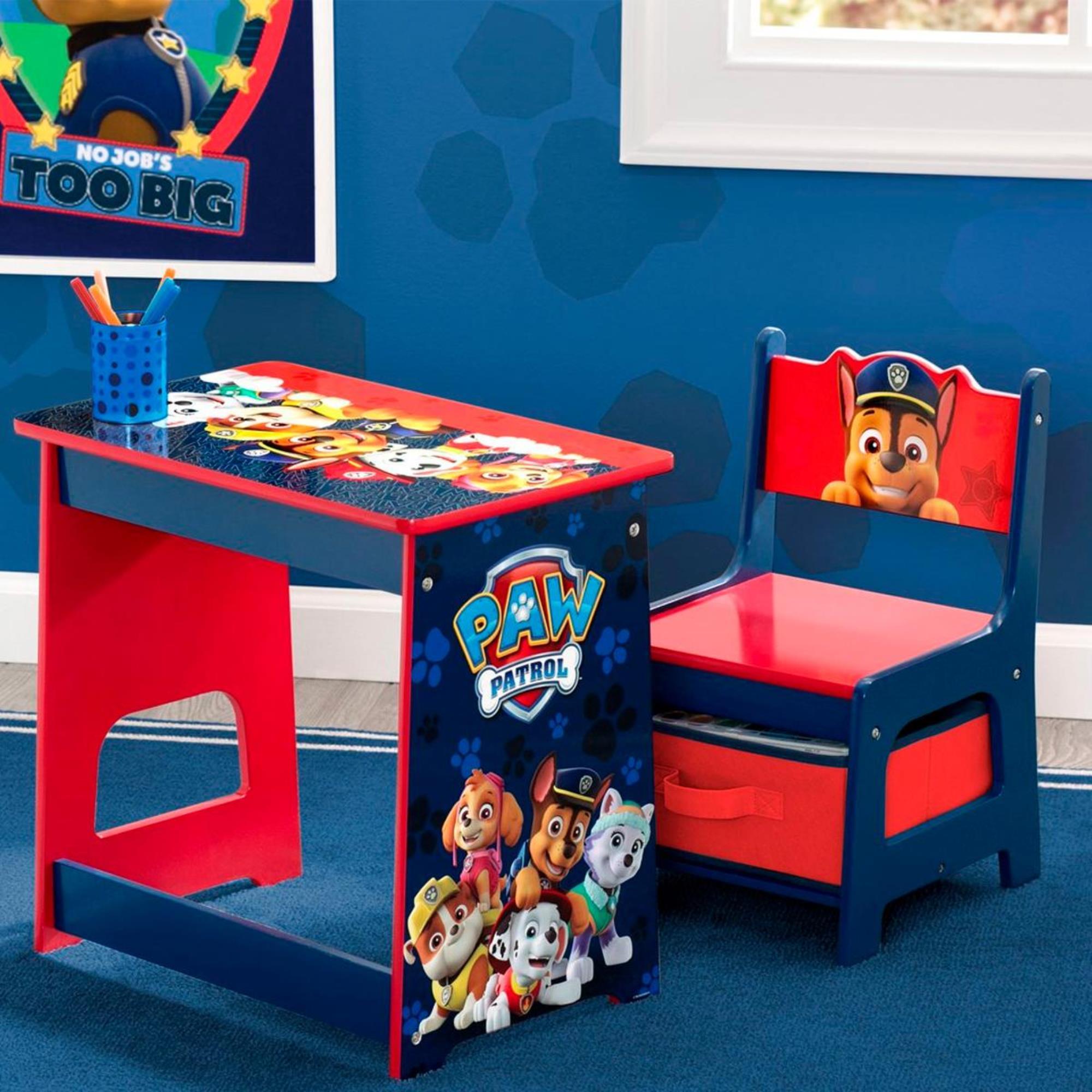 paw patrol desk with chair