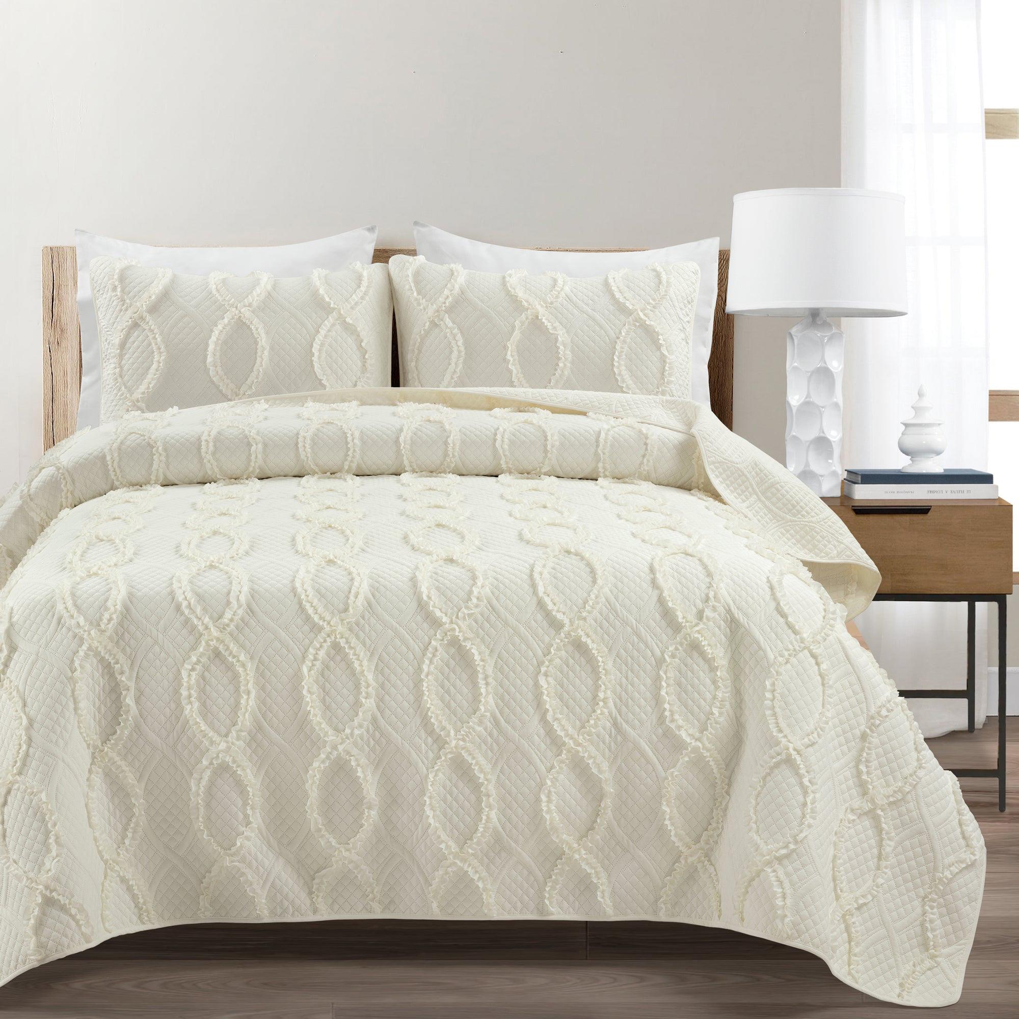 Bee & Willow Home Bee & Willow Block Print 3-Piece Full/queen Comforter Set  In Neutral - ShopStyle