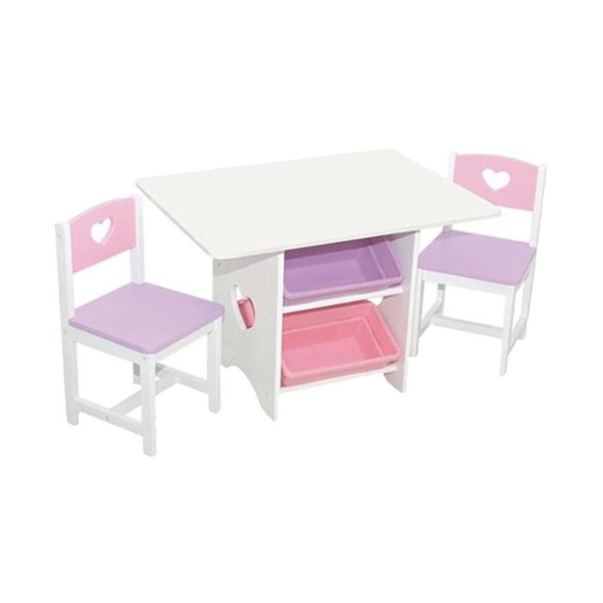 kidkraft heart table and chairs