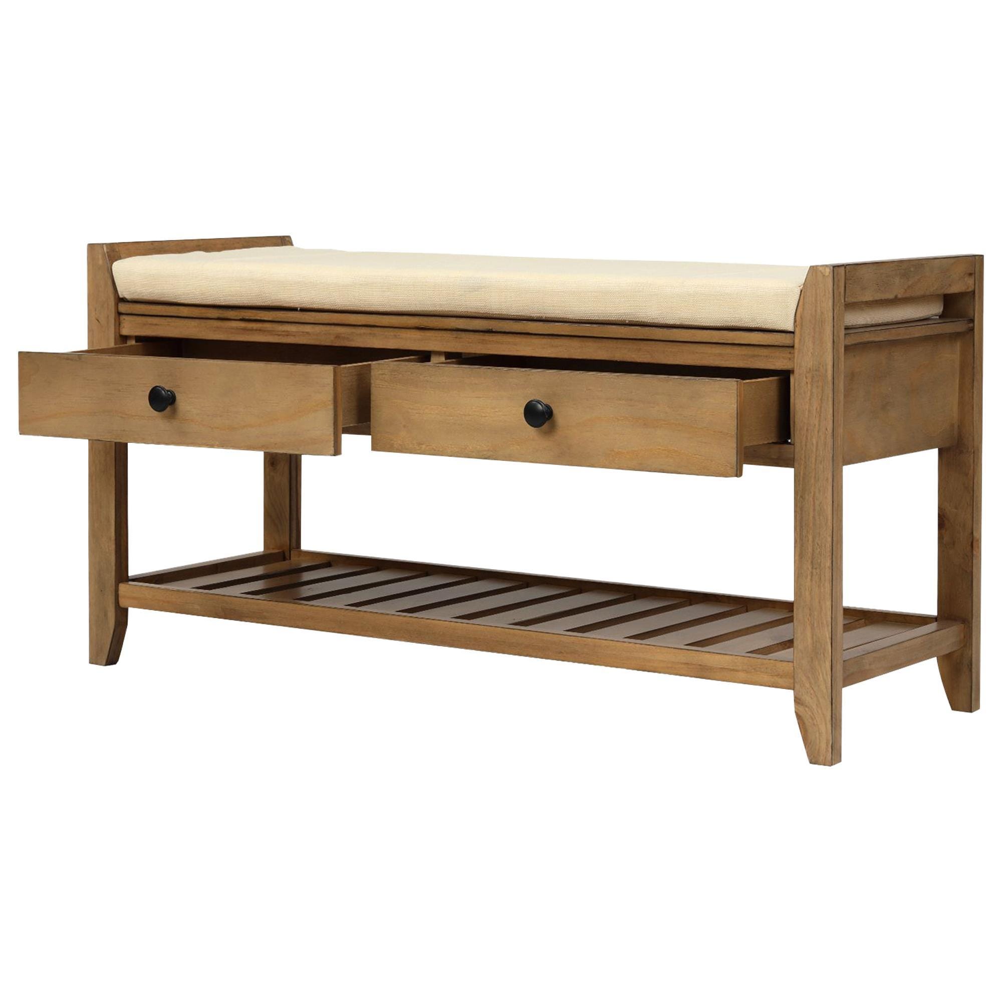 Dexter wood best sale shoe storage bench