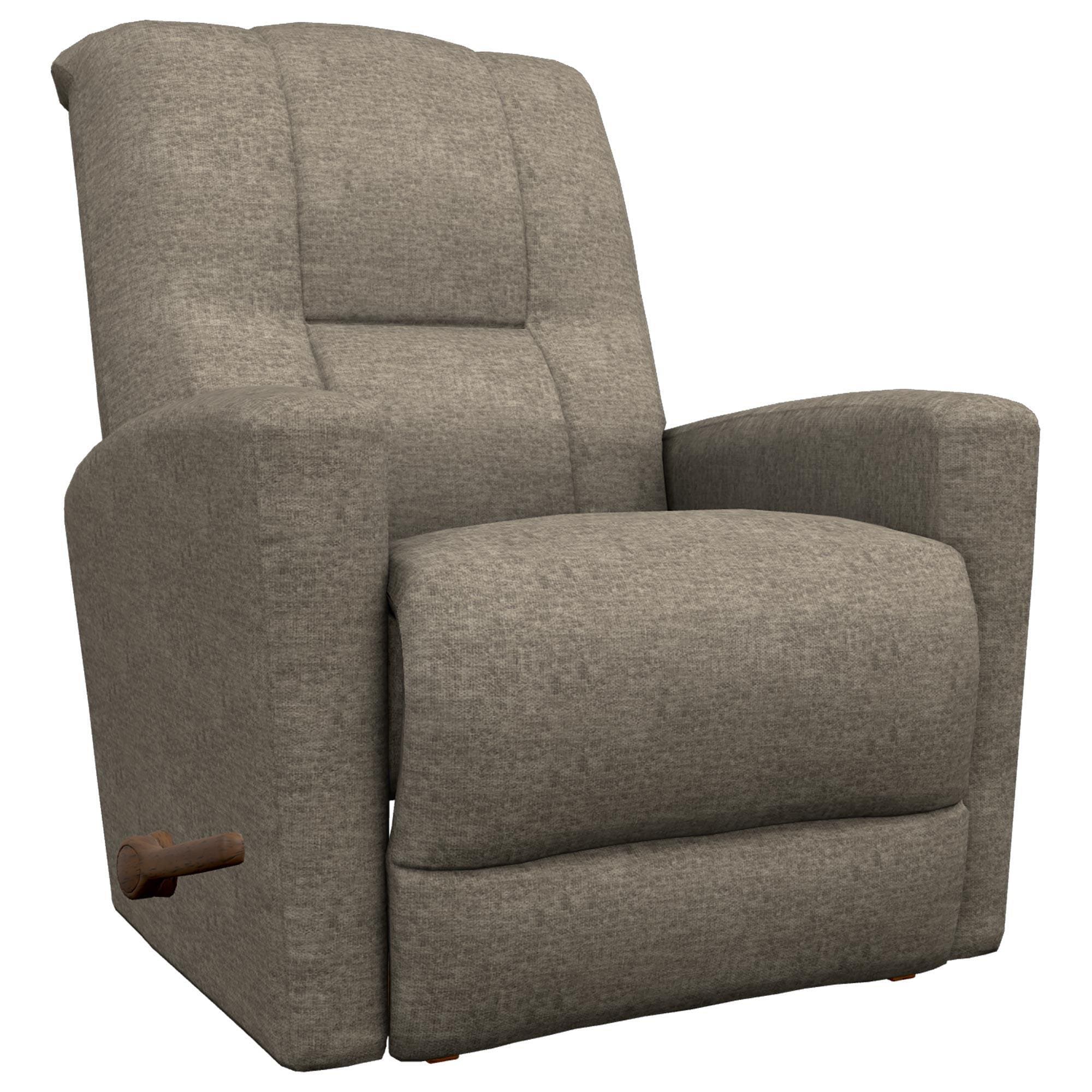 La Z Boy Casey Manual Rocker Recliner in Stone NFM