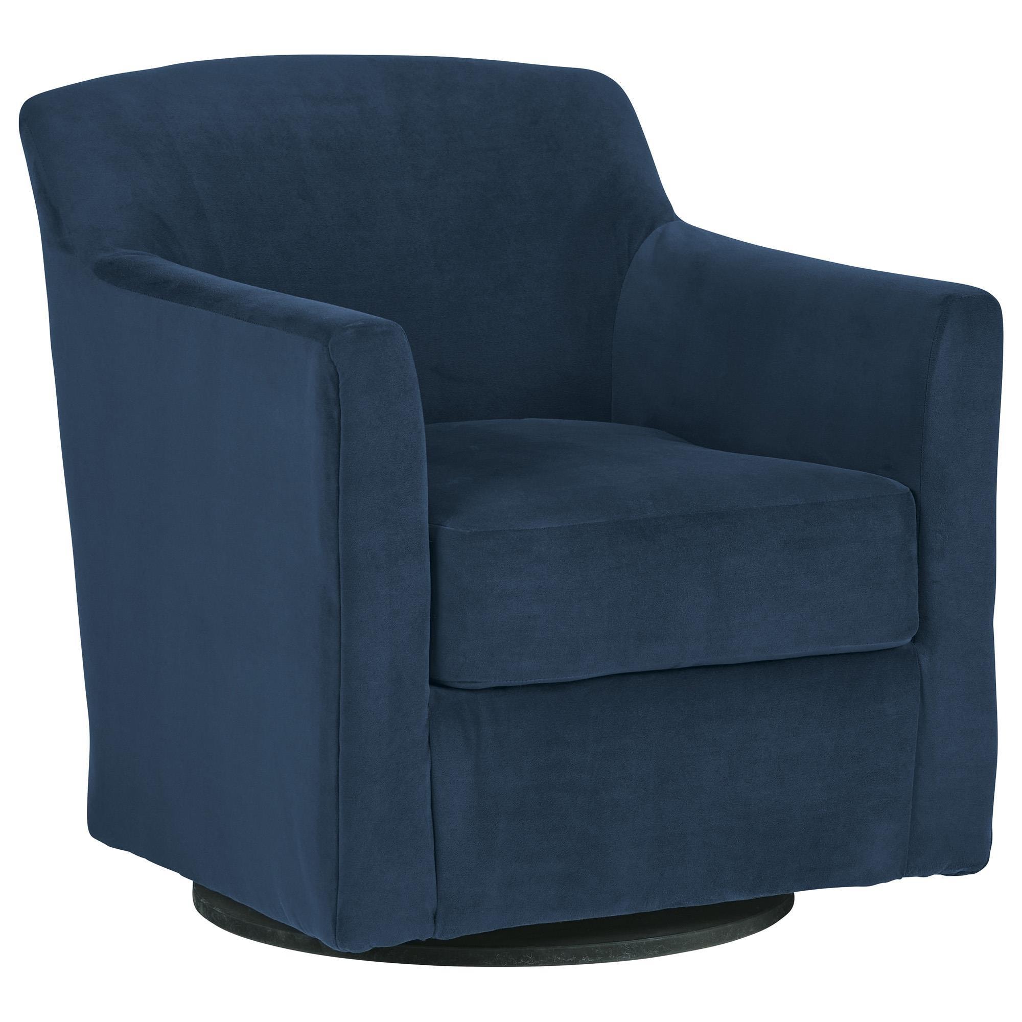 Signature Design By Ashley Bradney Swivel Accent Chair In Ink Shop NFM   65919565 1 