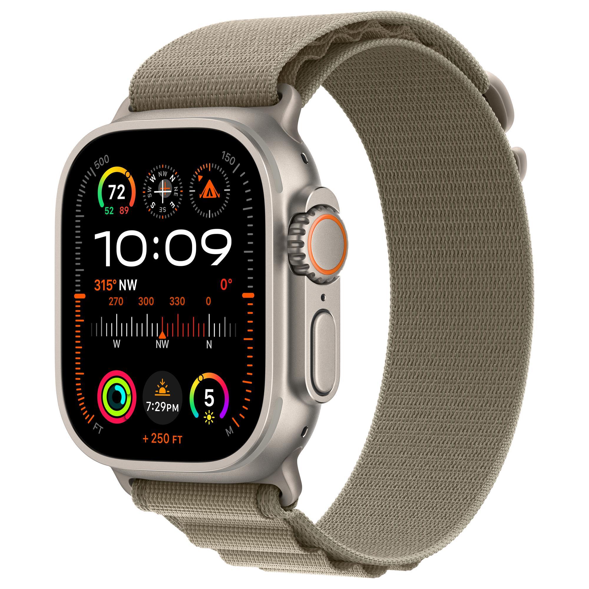 Apple Watch Ultra 2 GPS + Cellular, 49mm Titanium Case with Olive