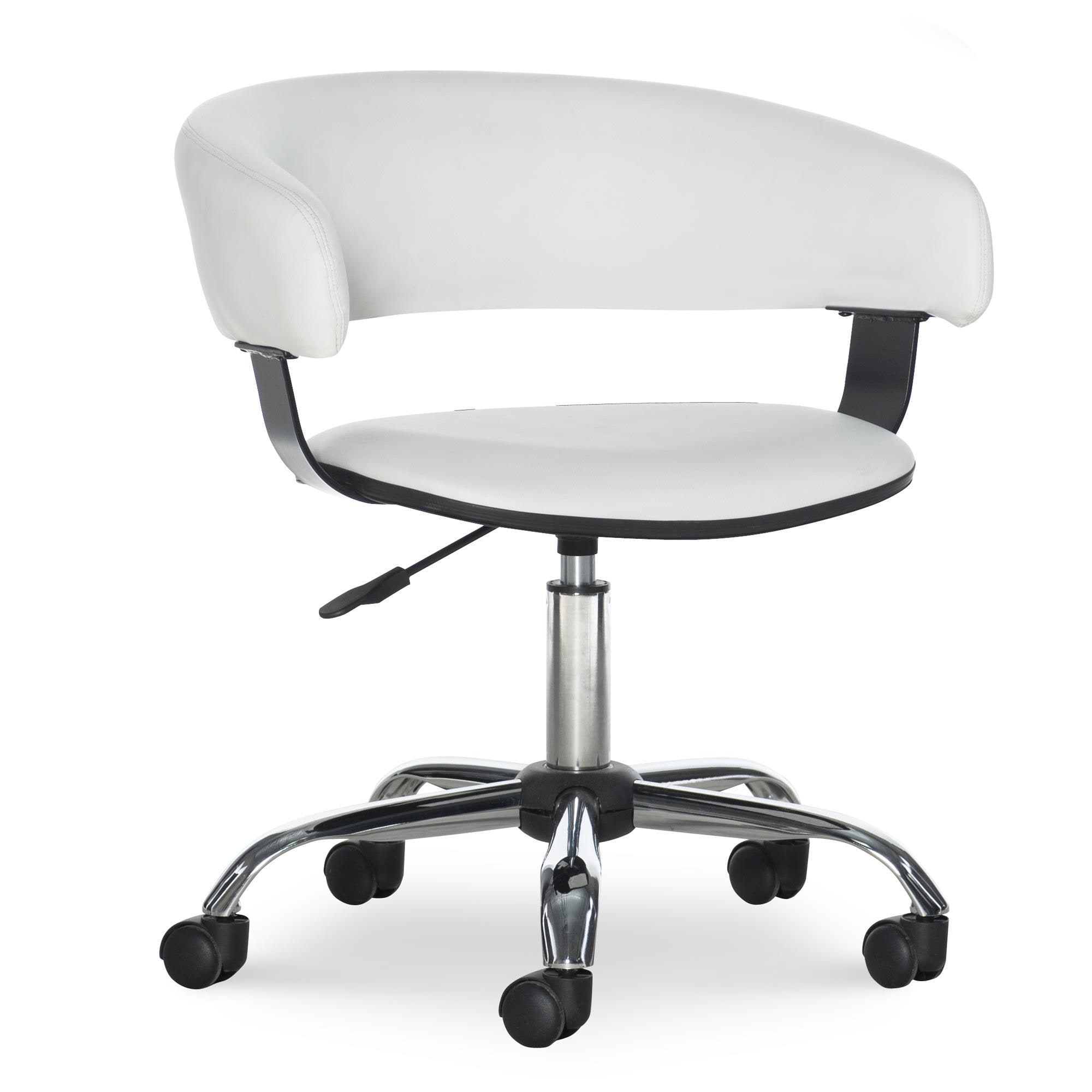 Linden Boulevard Barrel Office Chair in White NFM