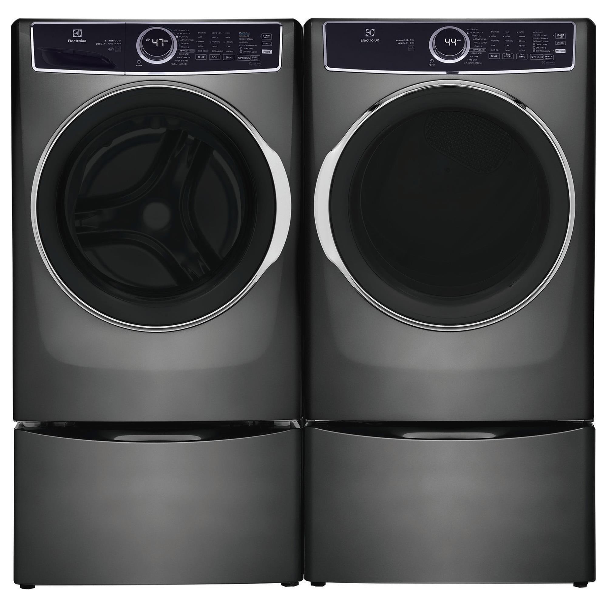 Electrolux 4.5 Cu. Ft. SmartBoost Front Load Washer and 8.0 Cu. Ft ...