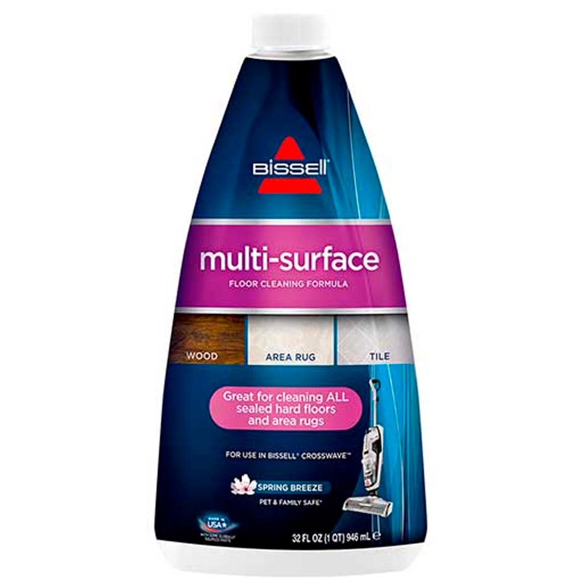 BISSELL Multi-Surface Floor Cleaning Formula for CrossWave & SpinWave Series - 80 oz.