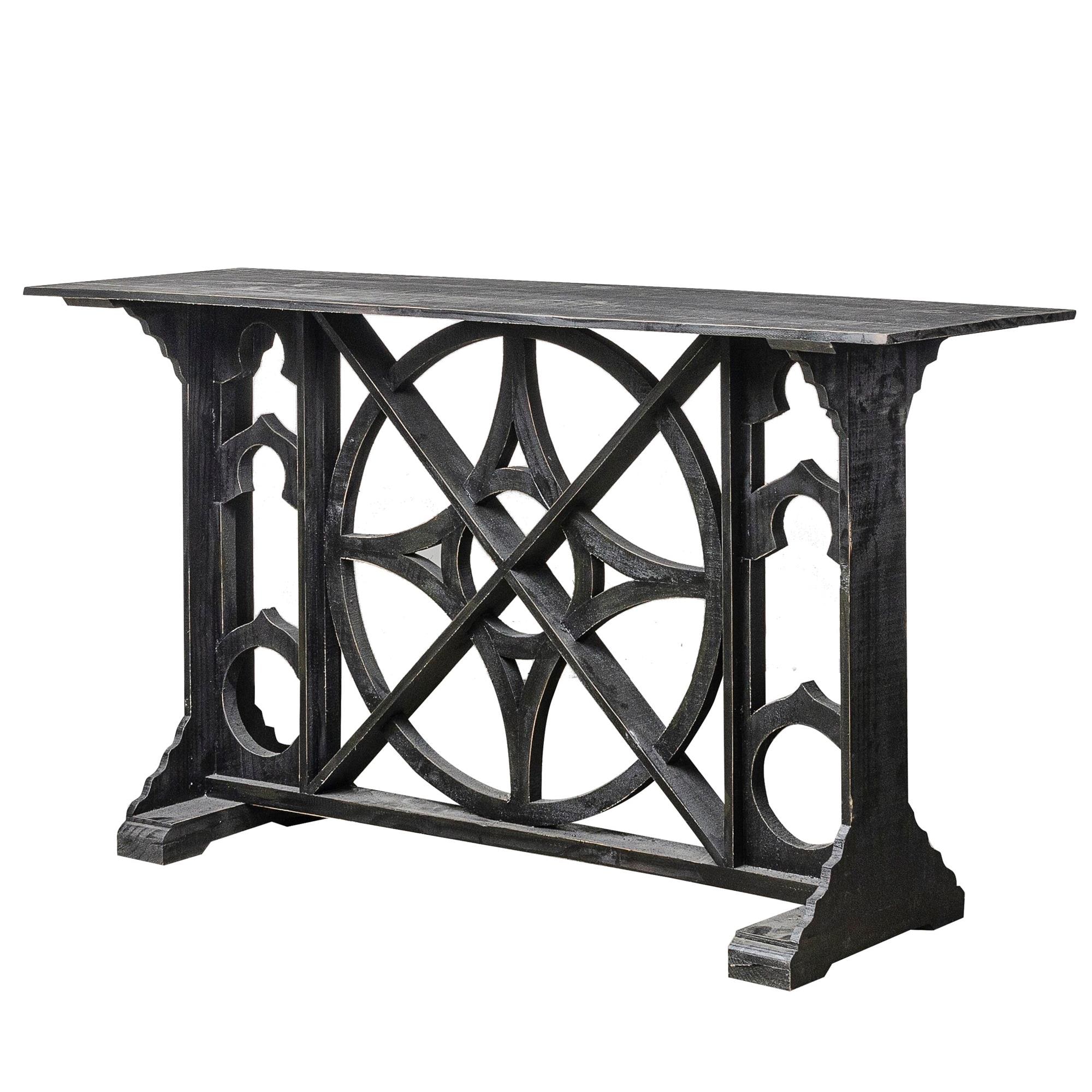 rustic imports console table