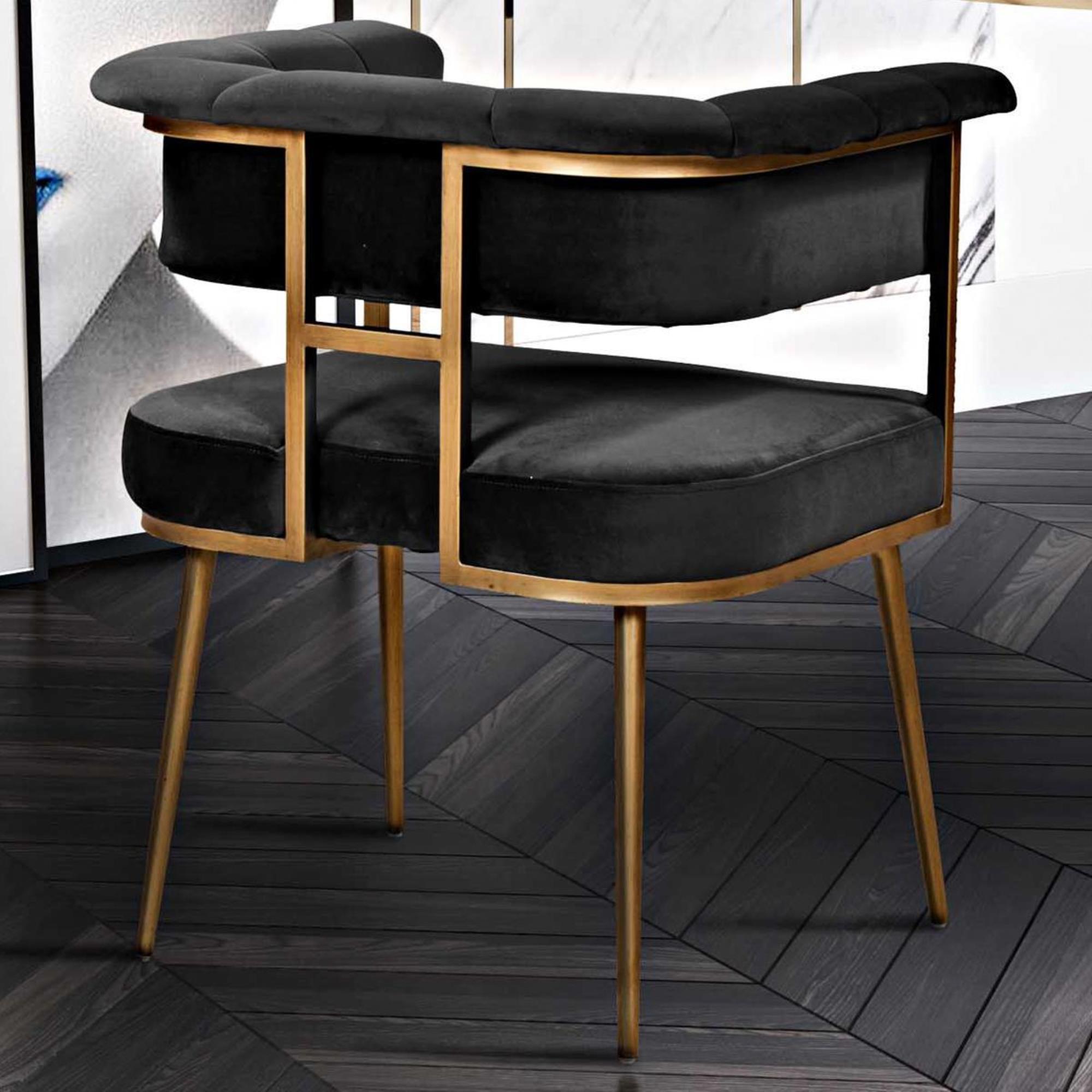 astrid gray velvet chair