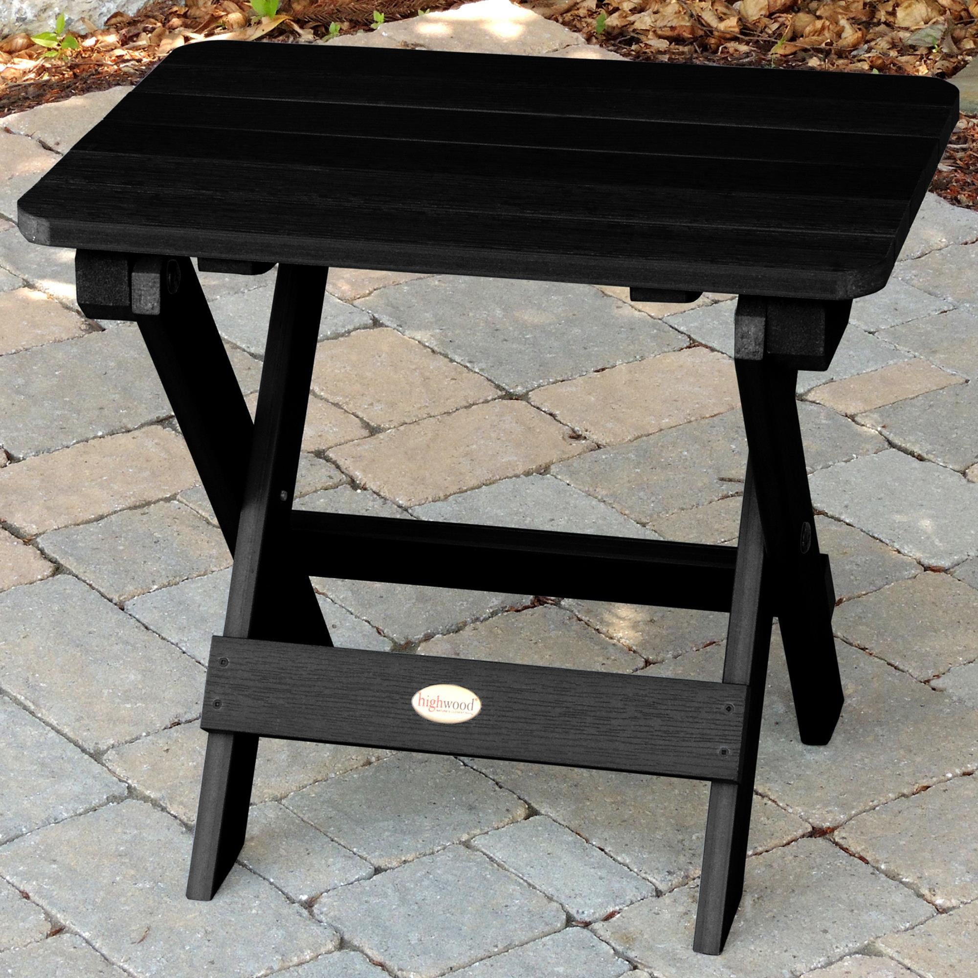 adirondack side table black