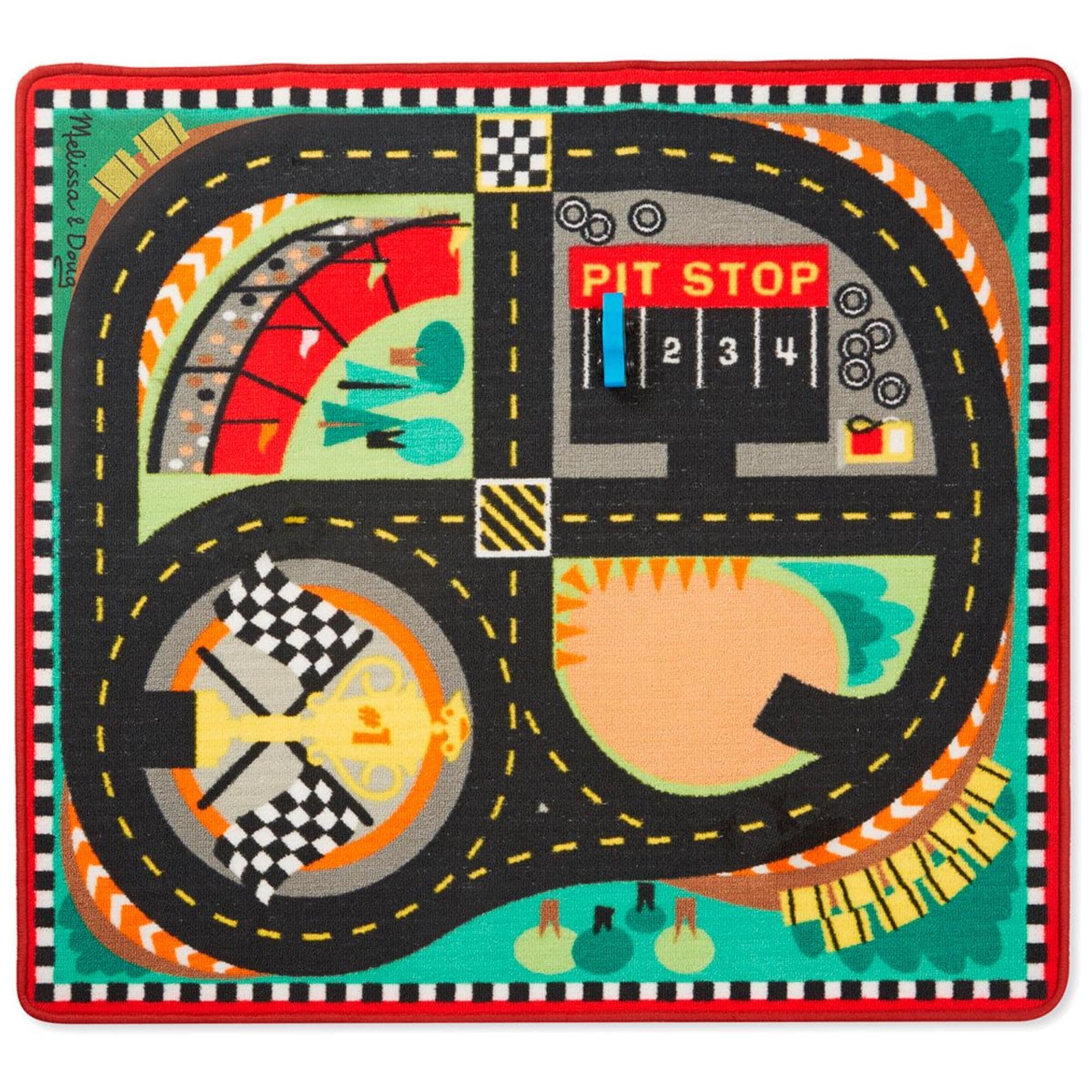 Melissa and doug hot sale race car rug