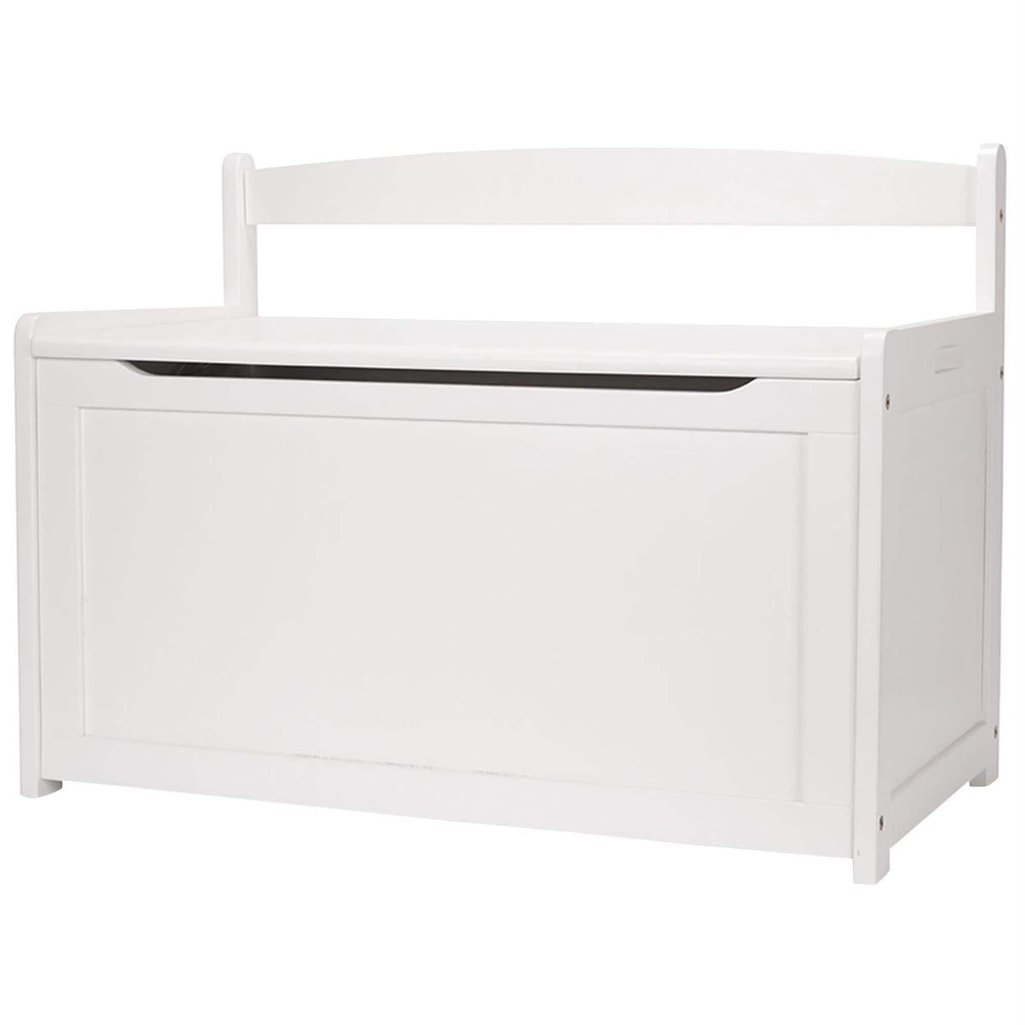 Wooden toy chest deals white