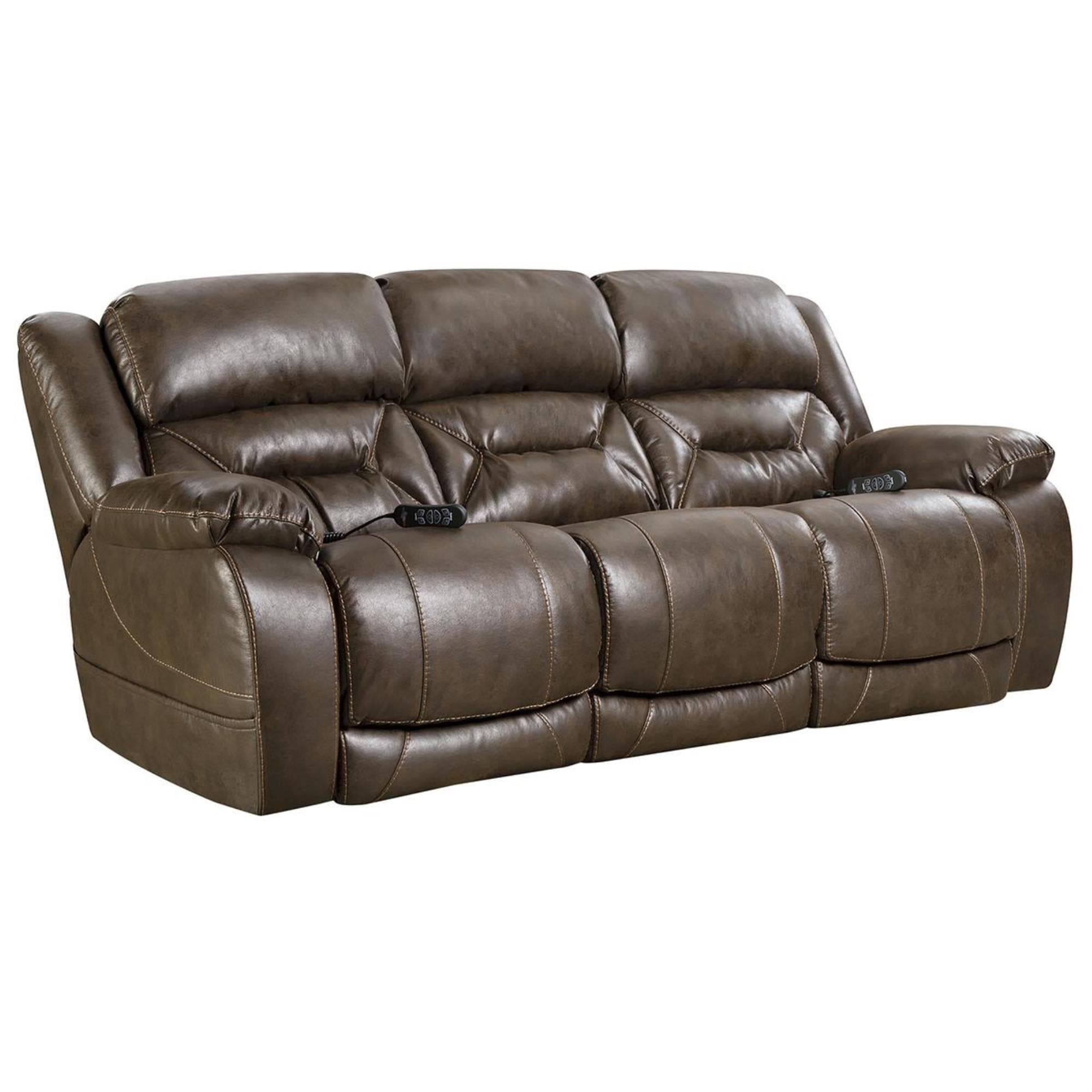 Power recliner sofa with best sale adjustable headrest and lumbar