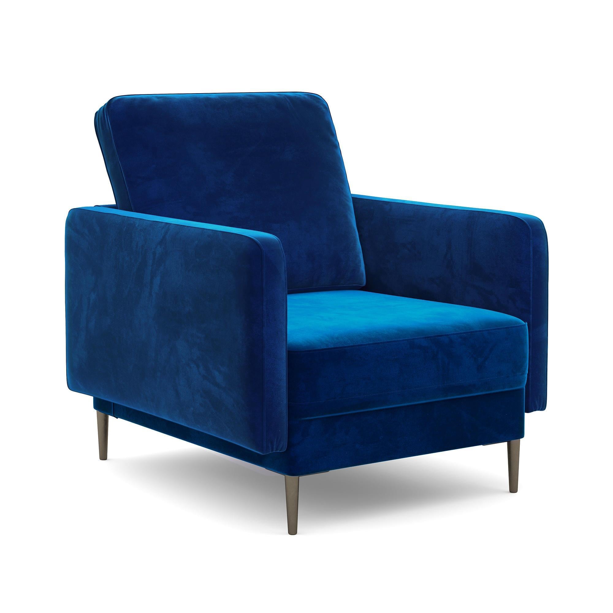 37b Social Chair In Navy Blue Velvet 