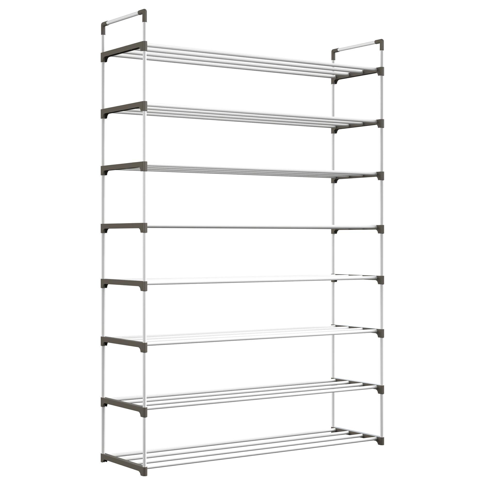 Timberlake 8-Tier Shoe Rack in Black