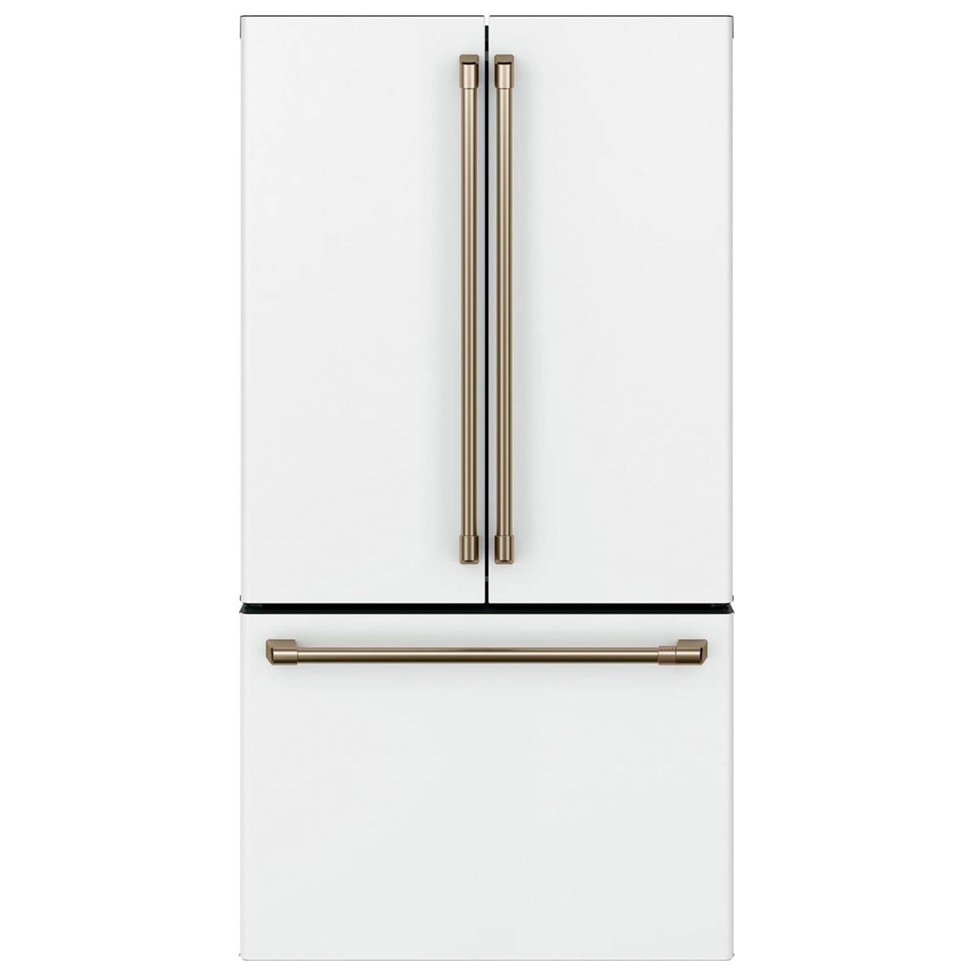 Cafe 23.1 Cu. Ft. Counter Depth French Door Refrigerator In Matte White 