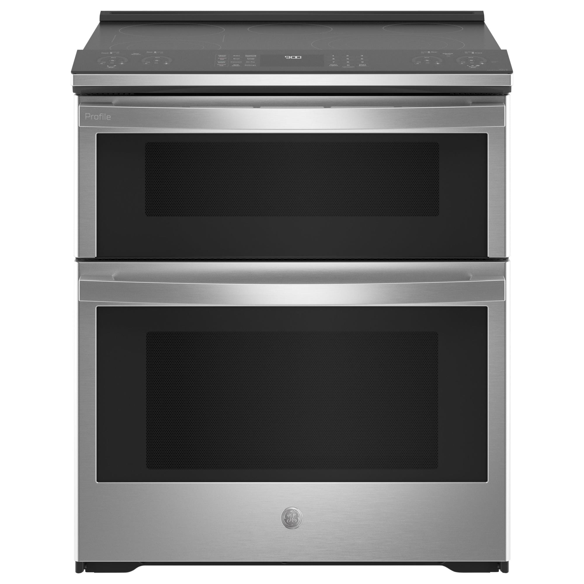 GE Profile 30" SlideIn Electric Double Oven Fingerprint Resistant