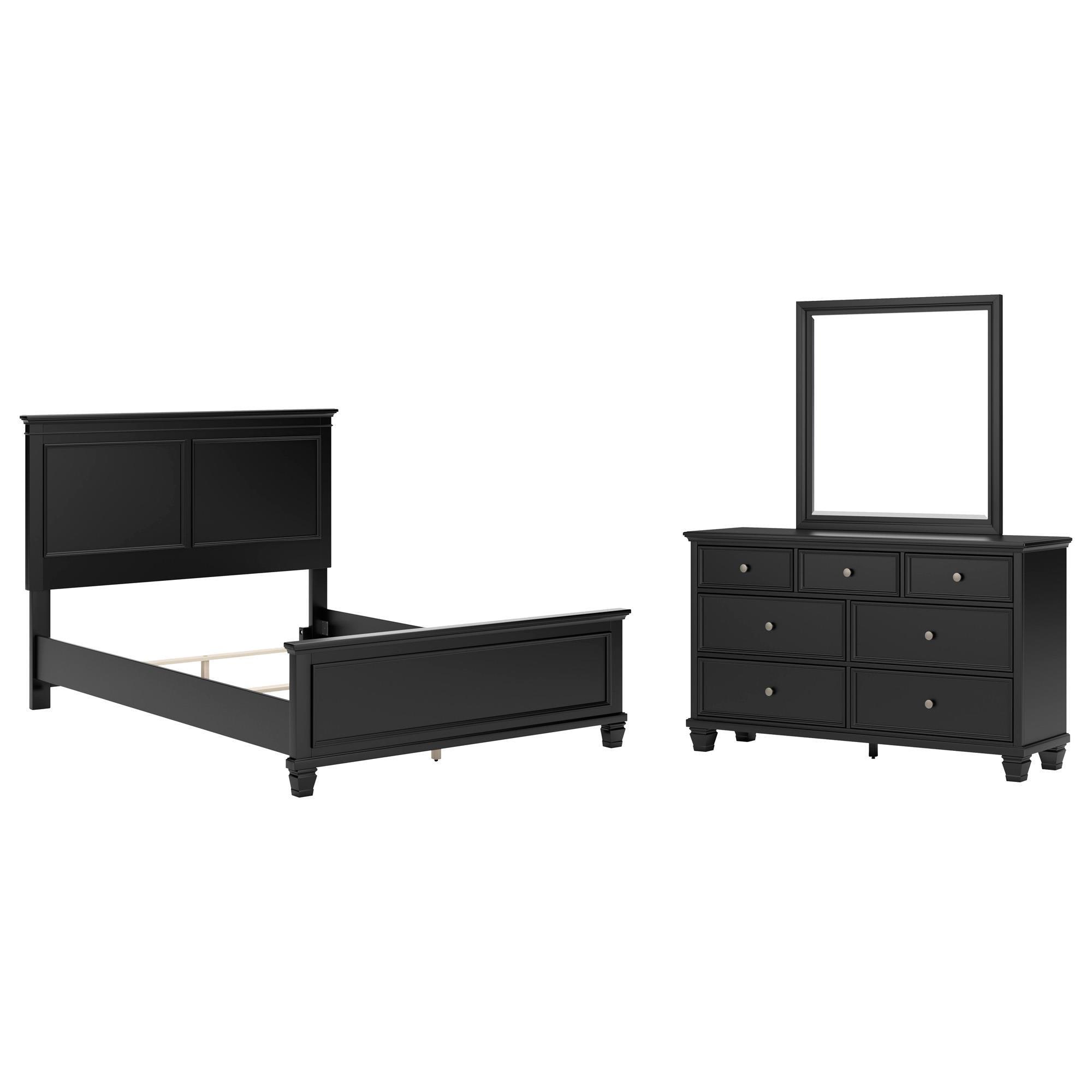 HEMNES Bedroom furniture, set of 4, black-brown, King - IKEA