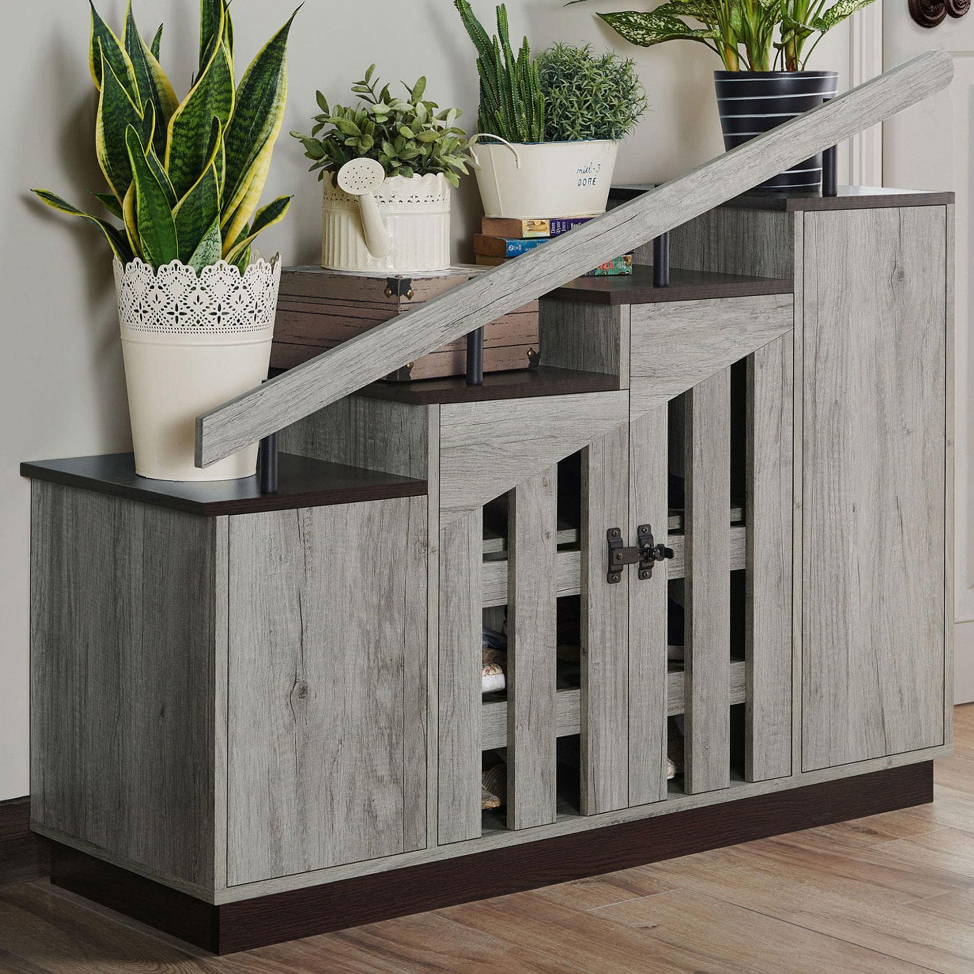 Shoe Cabinet and Storage - Gray Nader's Furniture