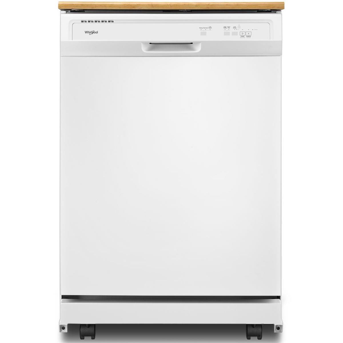 Whirlpool Portable Heavy-Duty Dishwasher with1-hour Wash Cycle in White ...