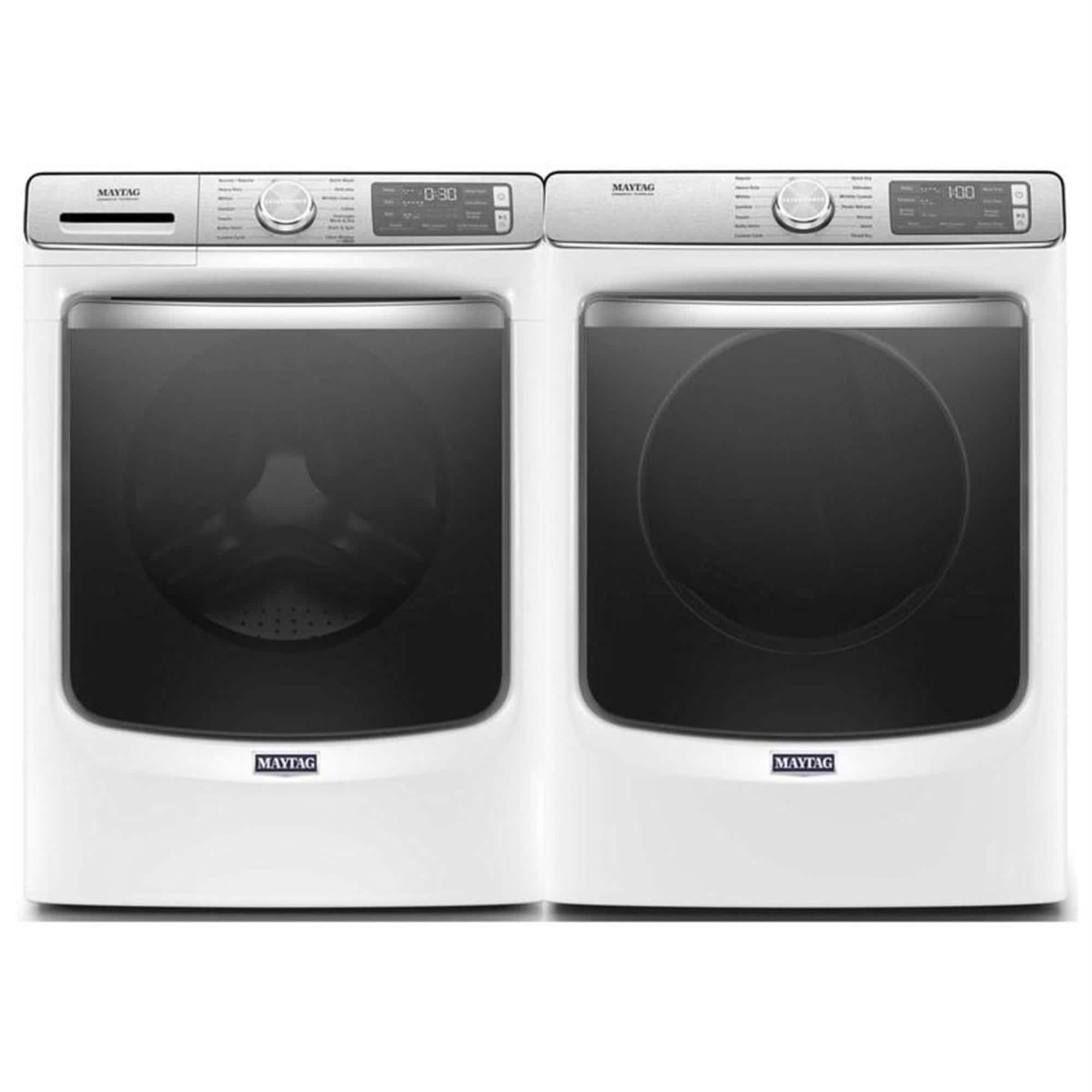 Maytag 5.0 Cu. Ft. Front Load Washer with Steam and a 7.3 Cu. Ft. Gas