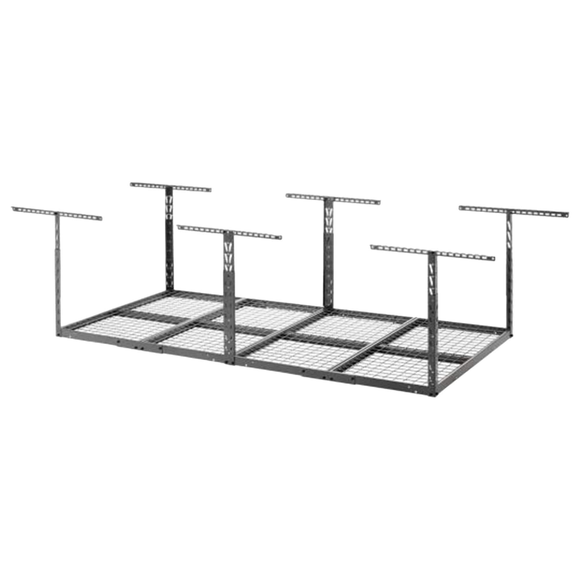 E-Z Storage Overhead Garage Ceiling Steel Storage Rack for Tote Containers  