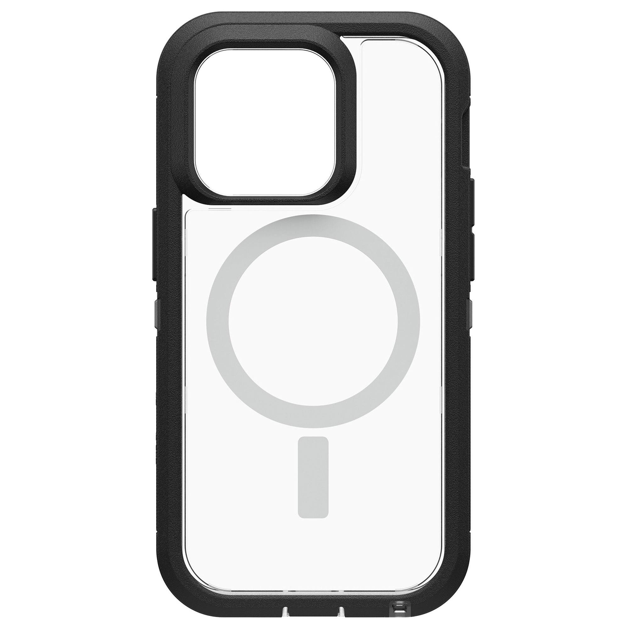 OtterBox Defender Series XT Clear for Magsafe Dark Side (Clear / Black)  iPhone 15 Plus and iPhone 14 Plus Case 77-93289 