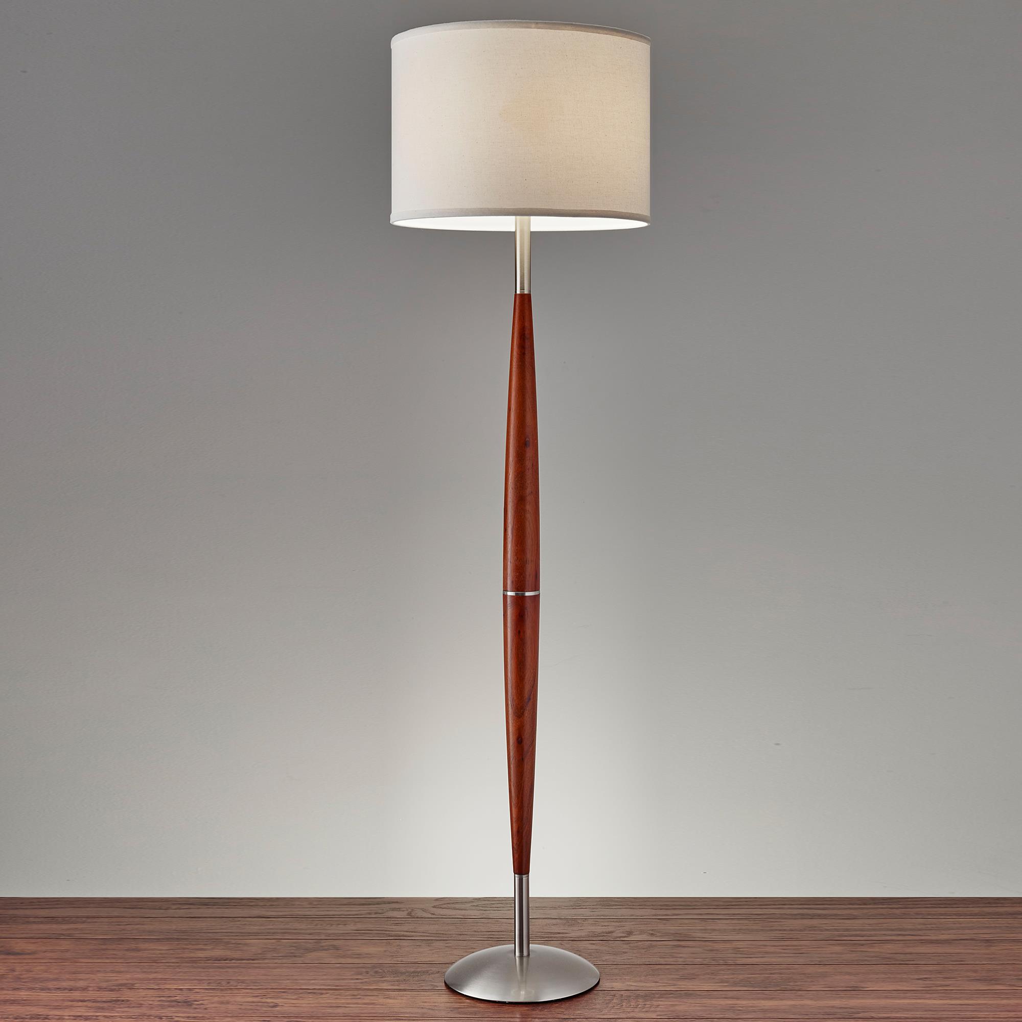 Adesso Hudson Floor Lamp in Maple | Nebraska Furniture Mart