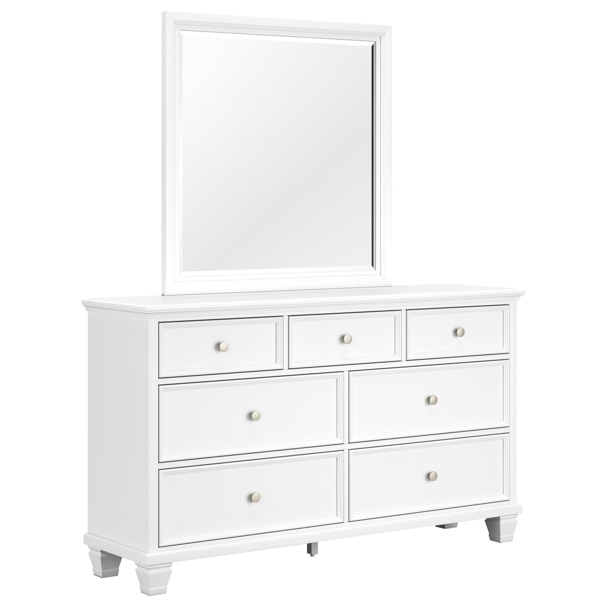 Signature Design by Ashley Fortman Dresser and Mirror in White | NFM