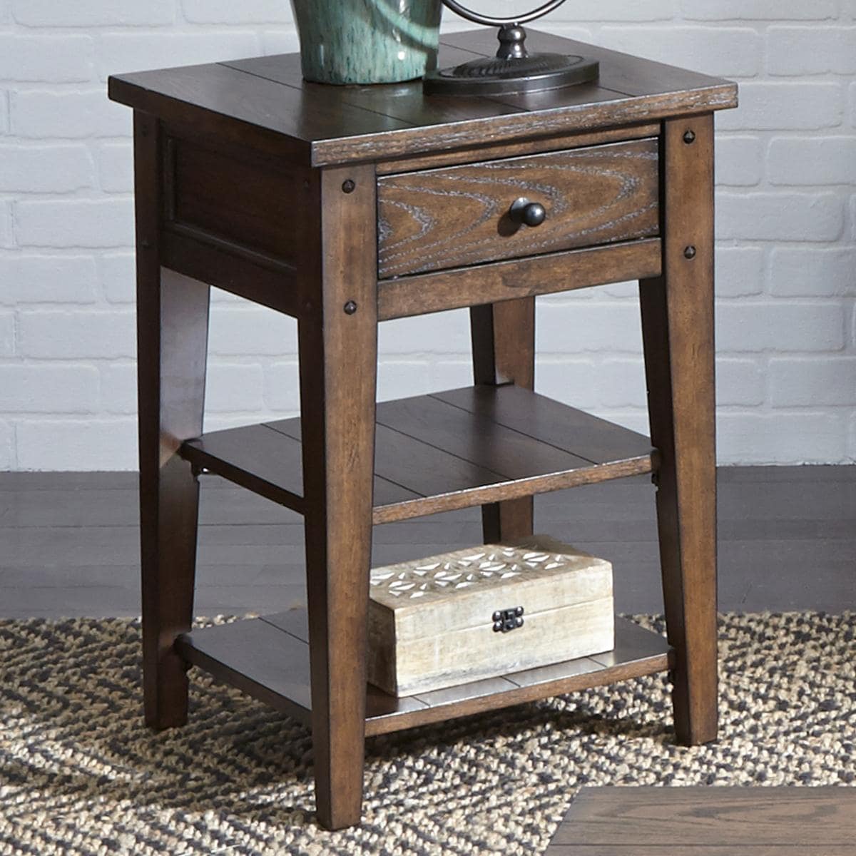 Belle Furnishings Chairside Table | Nebraska Furniture Mart