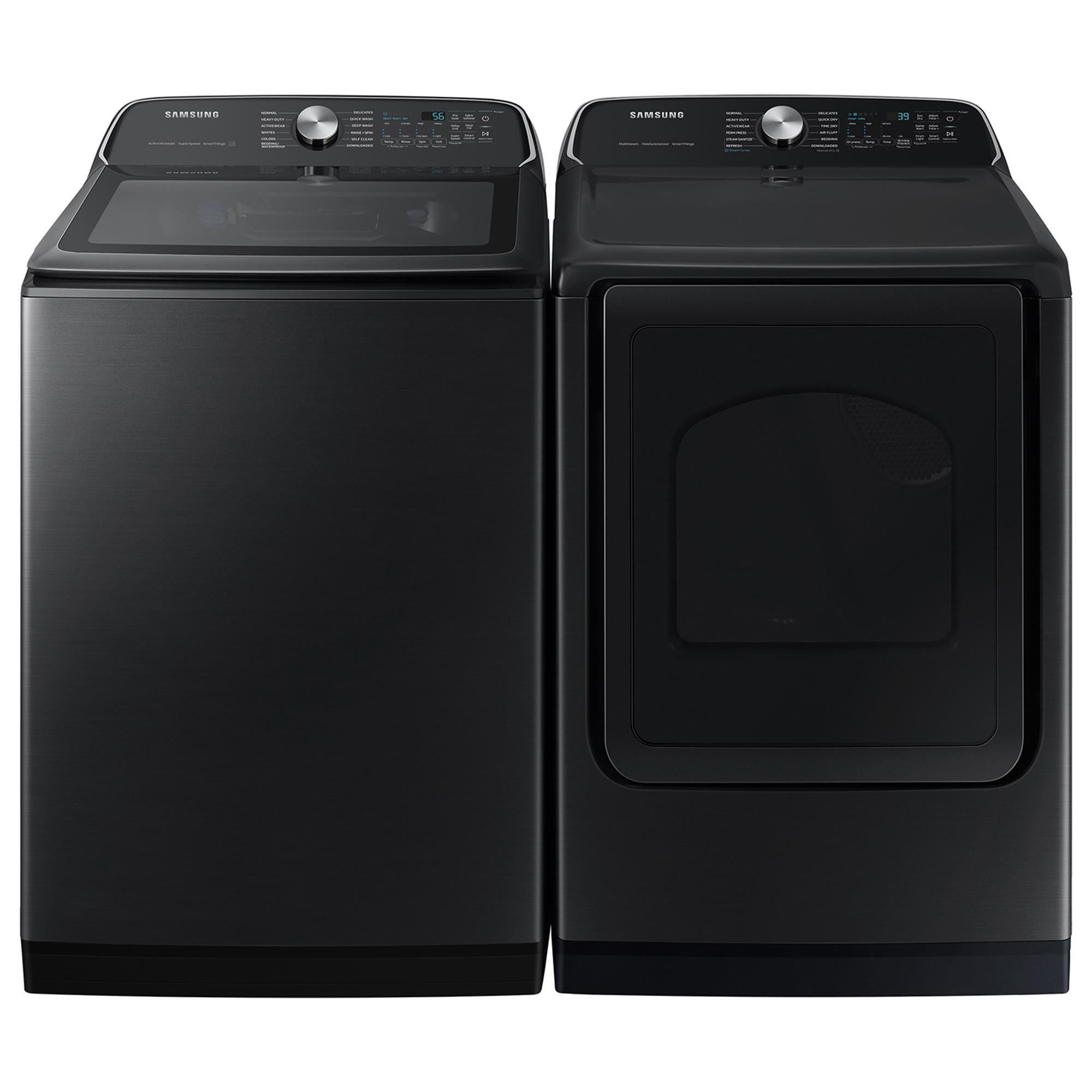 Samsung 5.5 Cu. Ft. Top Load Washer and 7.4 Cu. Ft. Electric Dryer ...