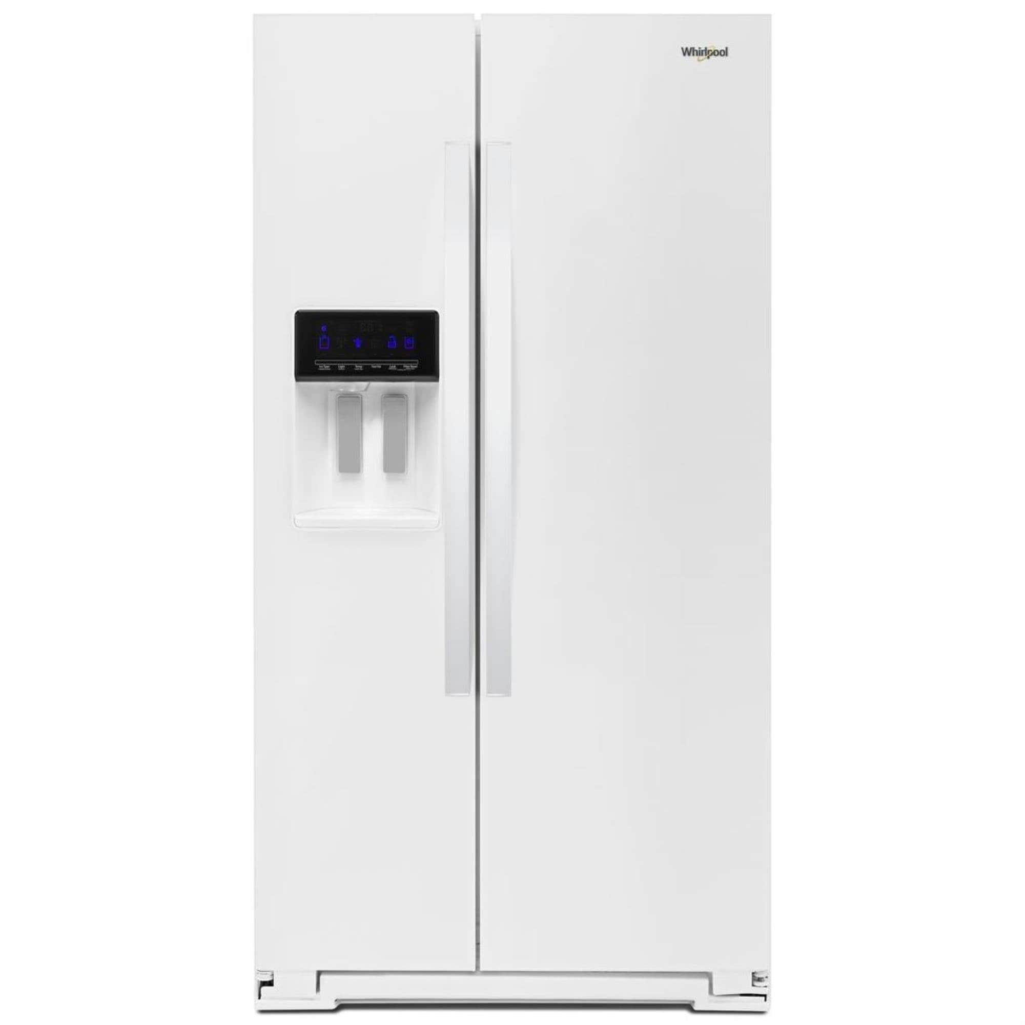 Whirlpool 21 Cu Ft 36 Wide Counter Depth Side By Side Refrigerator In White Nfm 2463