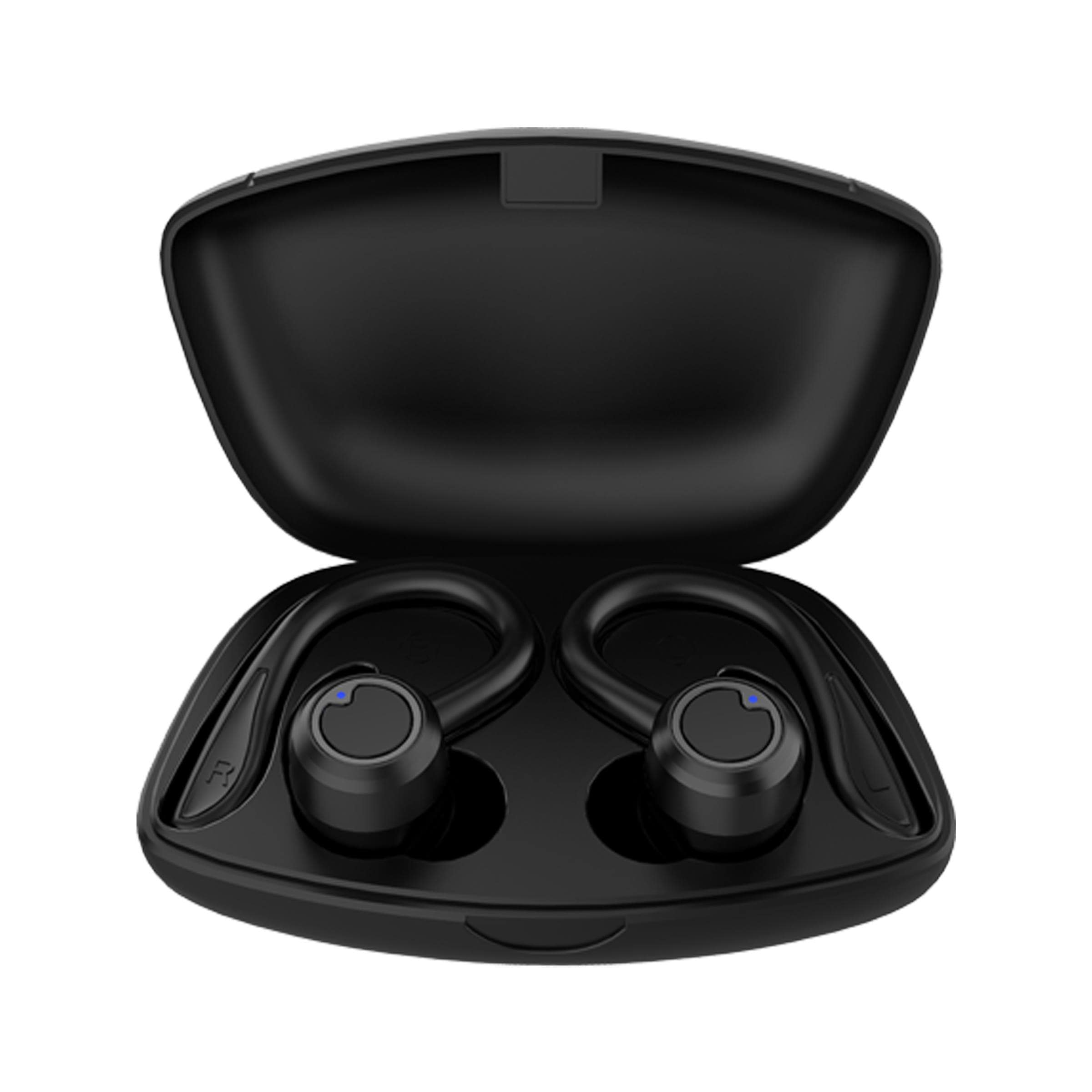 Sentry black sport hook bluetooth discount true wireless earbuds with charging case