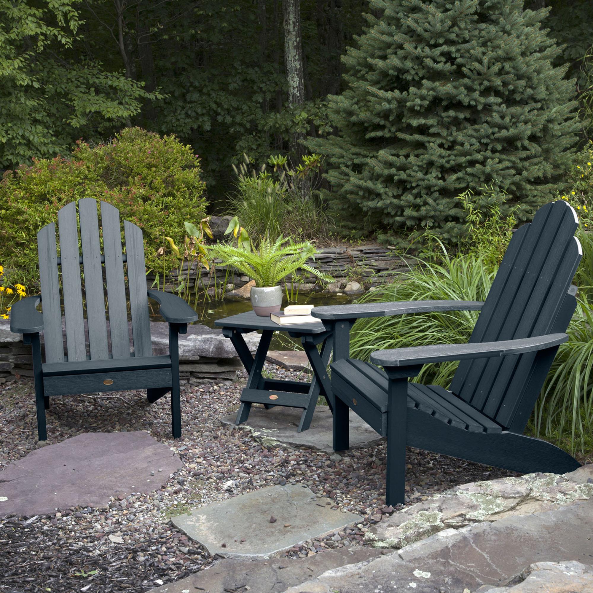 Highwood USA Classic Westport 3-Piece Adirondack Chair Set in