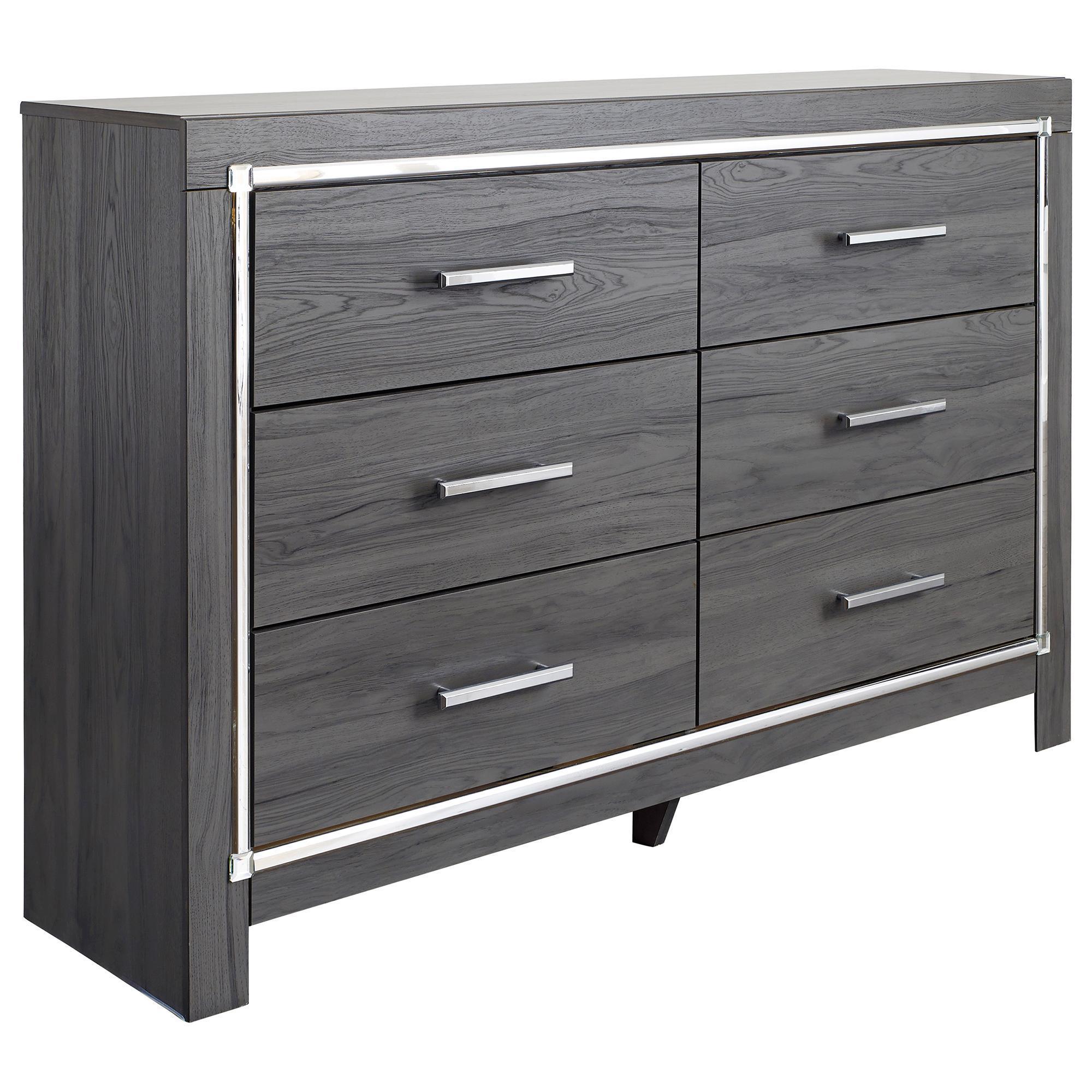 Signature Design by Ashley Lodanna 6 Drawer Dresser in Gray | NFM