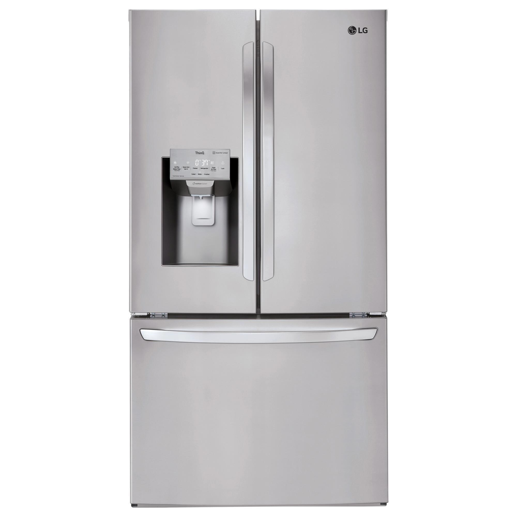 lg double door fridge capacity