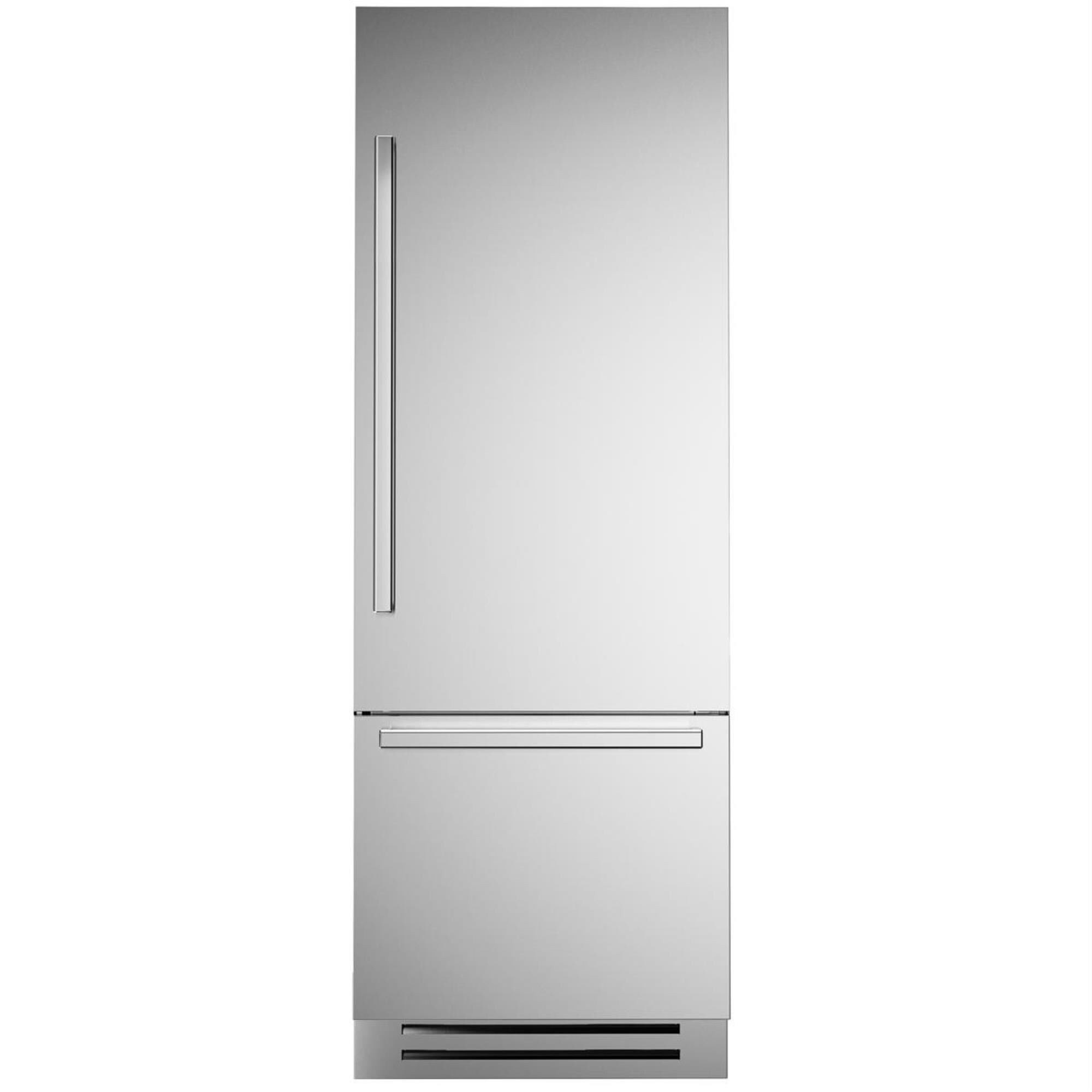 30 Stainless Steel Freezer Bottom Built-In Refrigerator with Auto